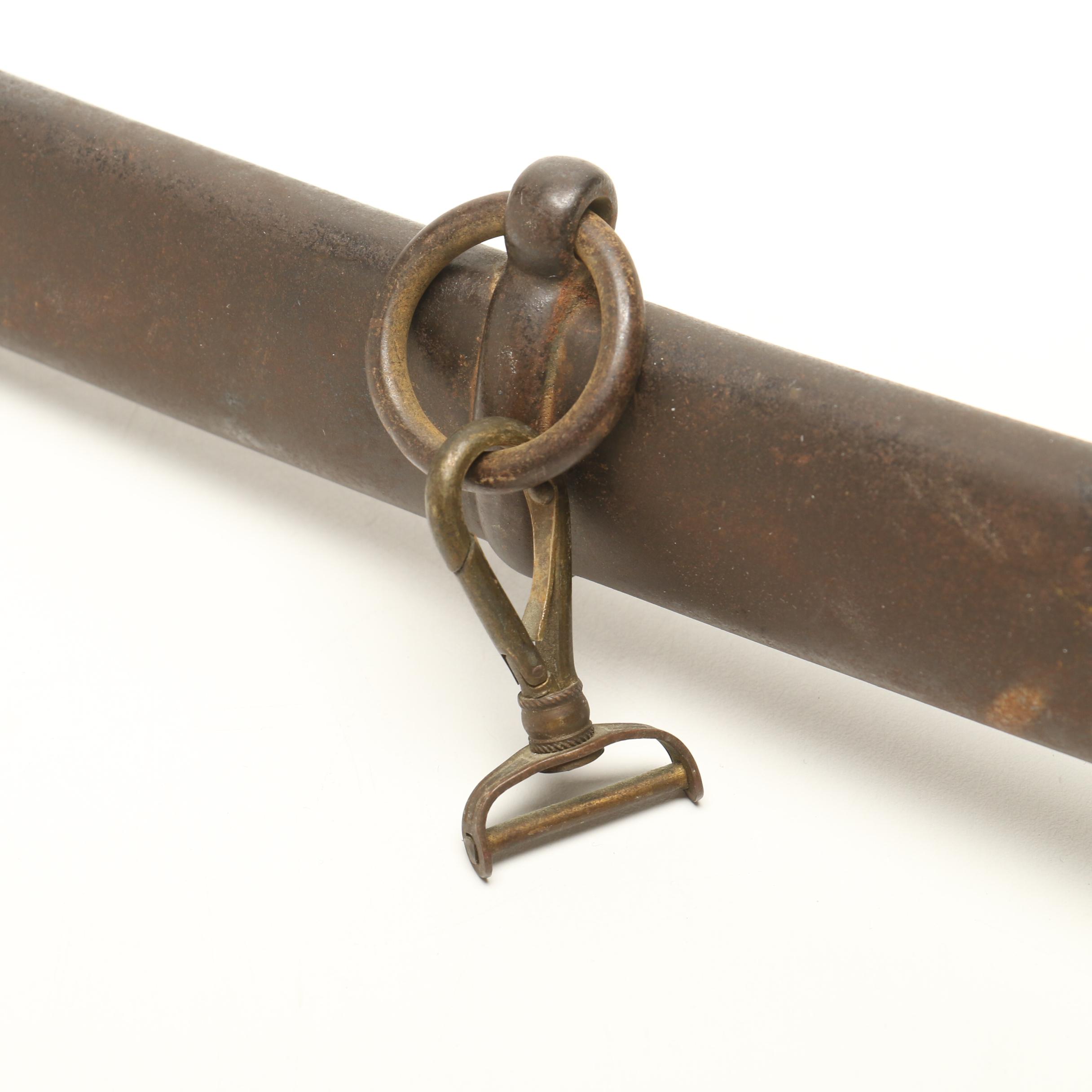 Civil War Era Mansfield & Lamb 1860 Model Calvary Sword With Scabbard