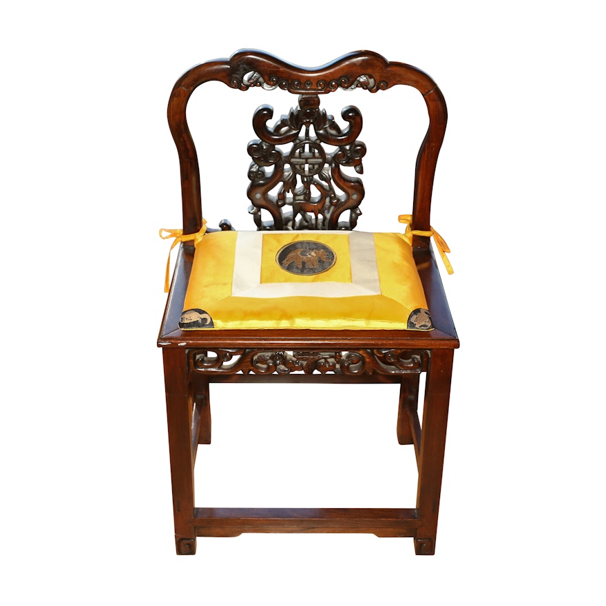 Chinese Rosewood Chair, 19th Century