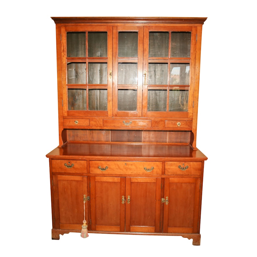 Cherry China Cabinet, 20th Century