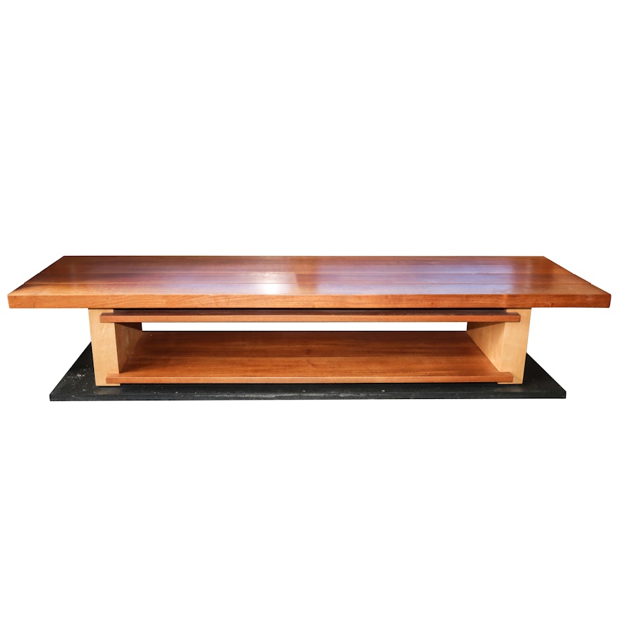 Teak Two-Tier Platform Coffee Table, 20th Century