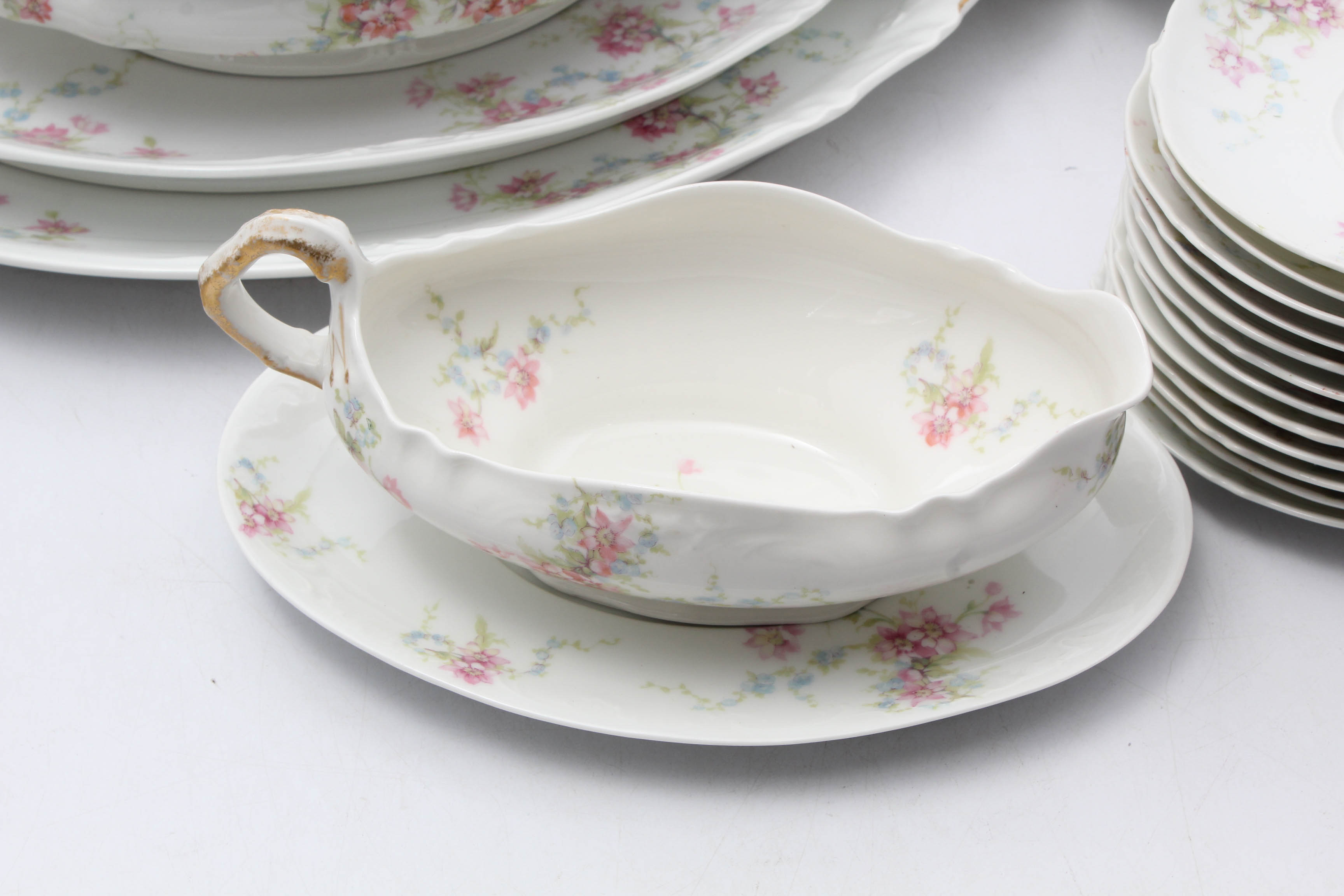 Theodore Haviland Limoges Dinnerware Set for Twelve