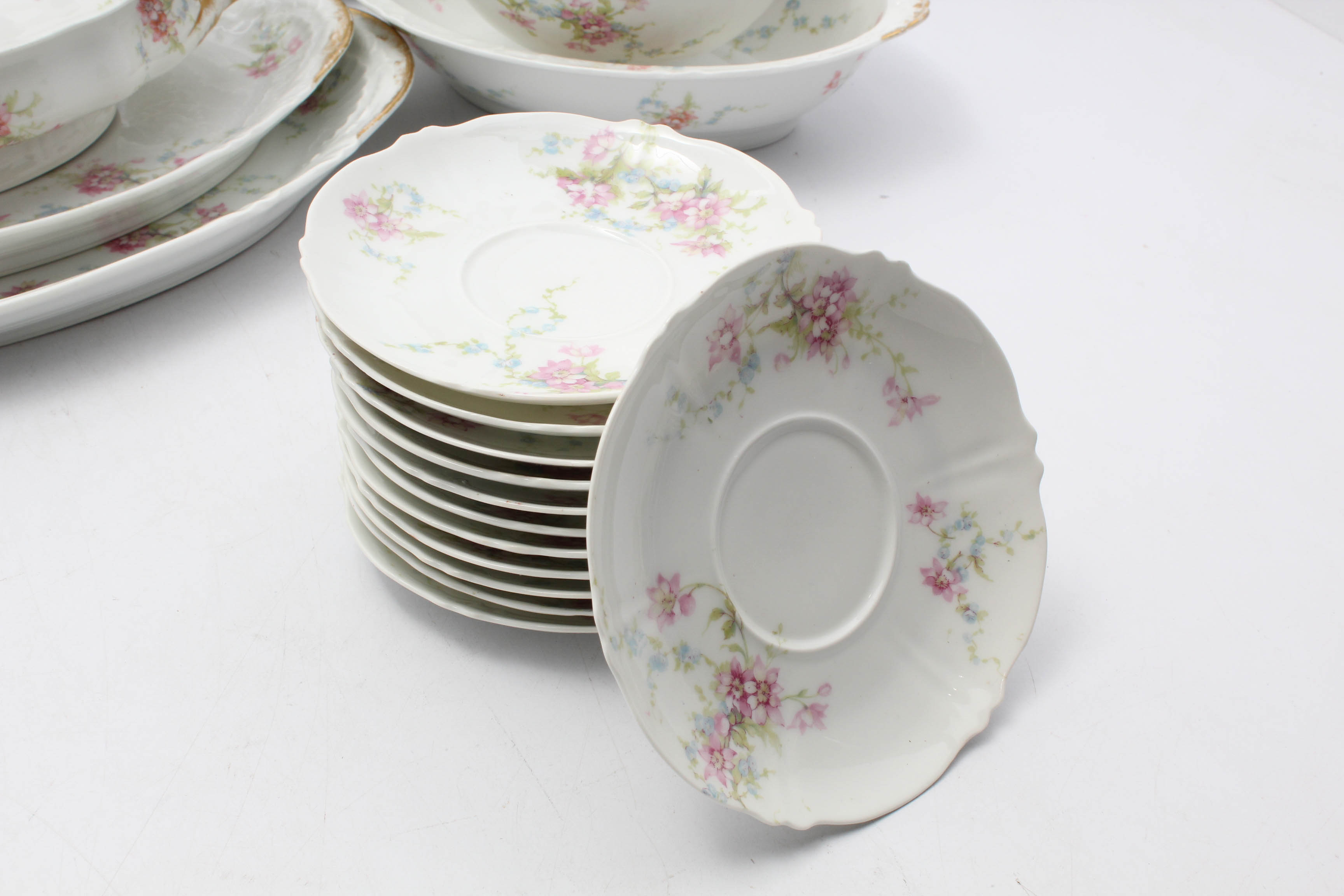 Theodore Haviland Limoges Dinnerware Set for Twelve