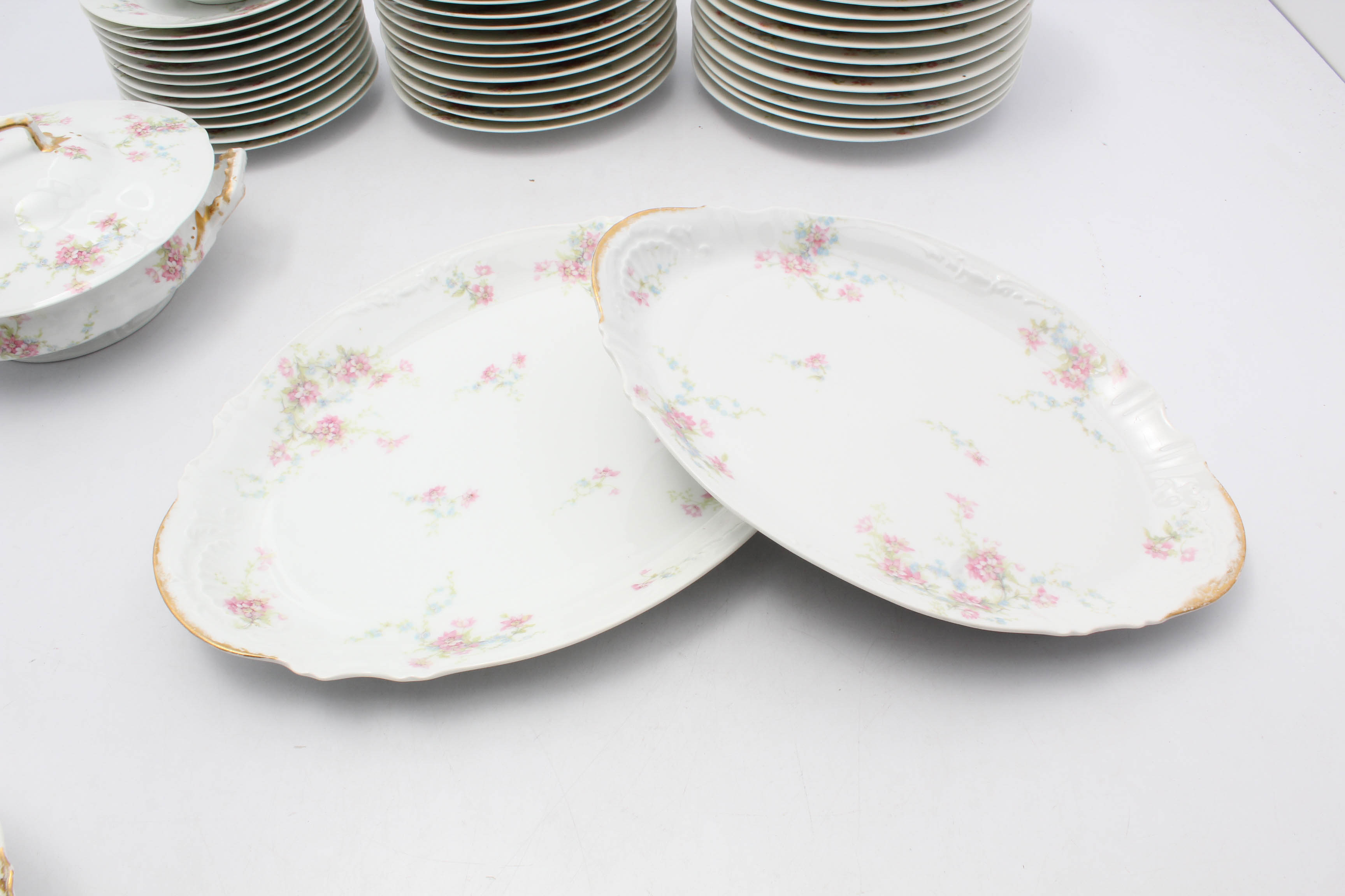 Theodore Haviland Limoges Dinnerware Set for Twelve