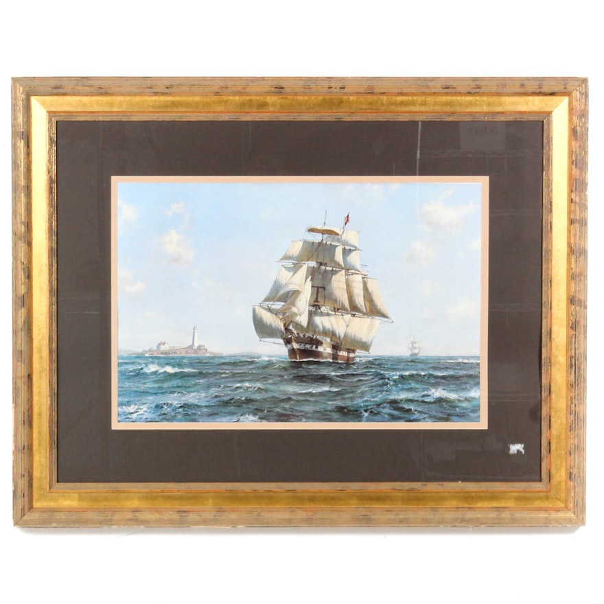 Roy Cross "McKay Clipper - Anglo-American" Offset Lithograph