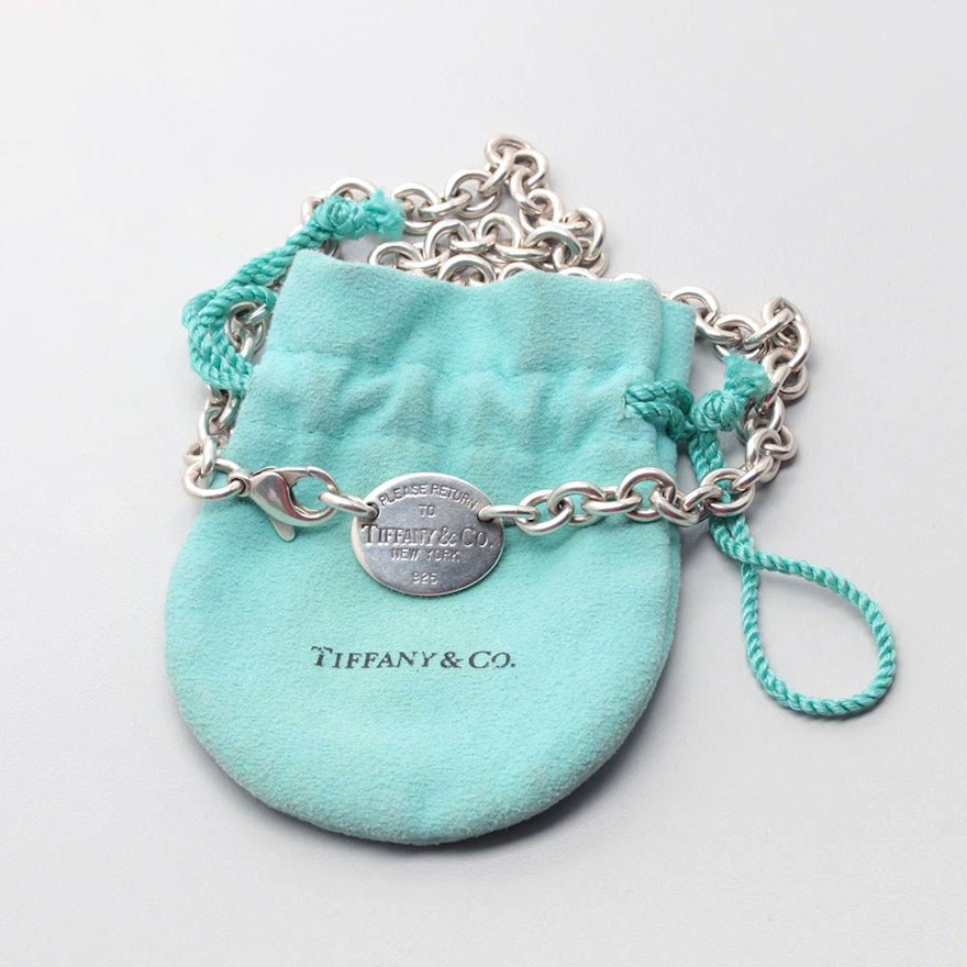 Tiffany & Co. "Return to Tiffany" Sterling Silver Necklace