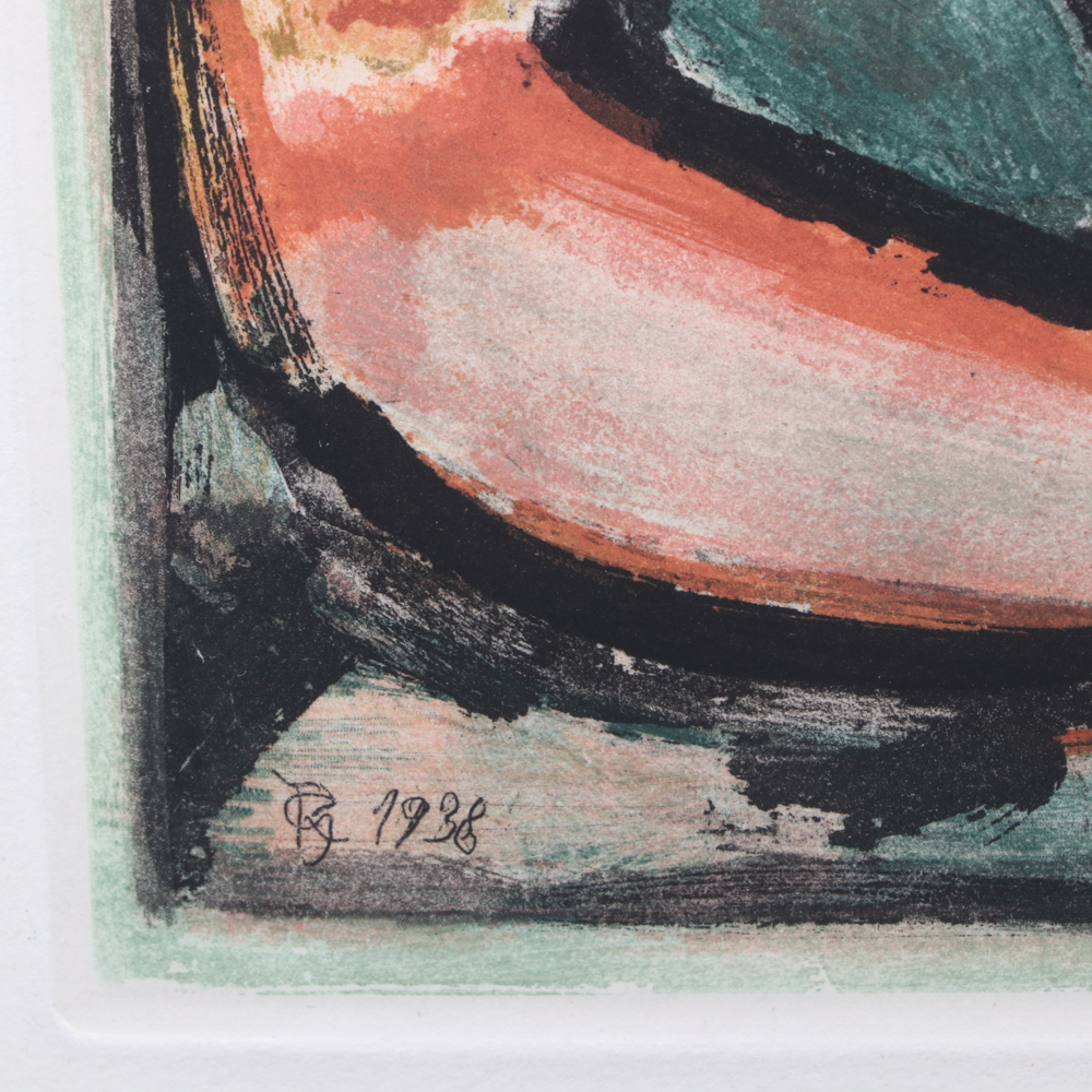 Georges Rouault Color Aquatint "Les Fleurs de Mal: Femme fière"