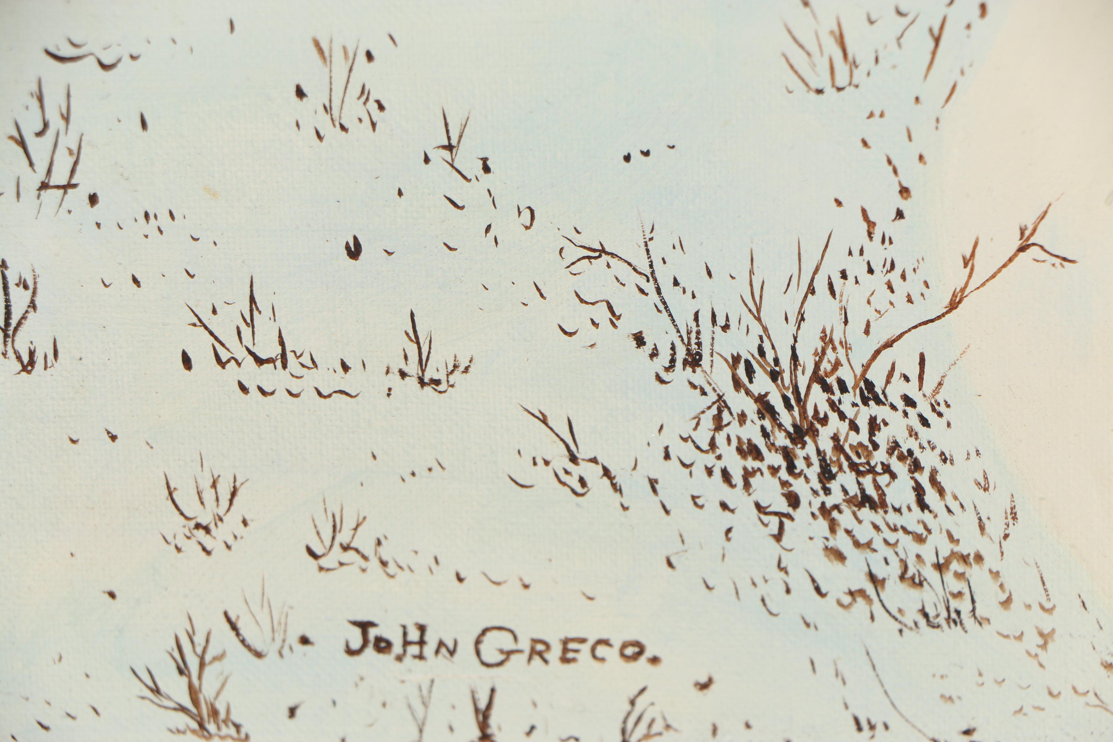 John Greco 1974 Oil Painting "The Old Homestead"