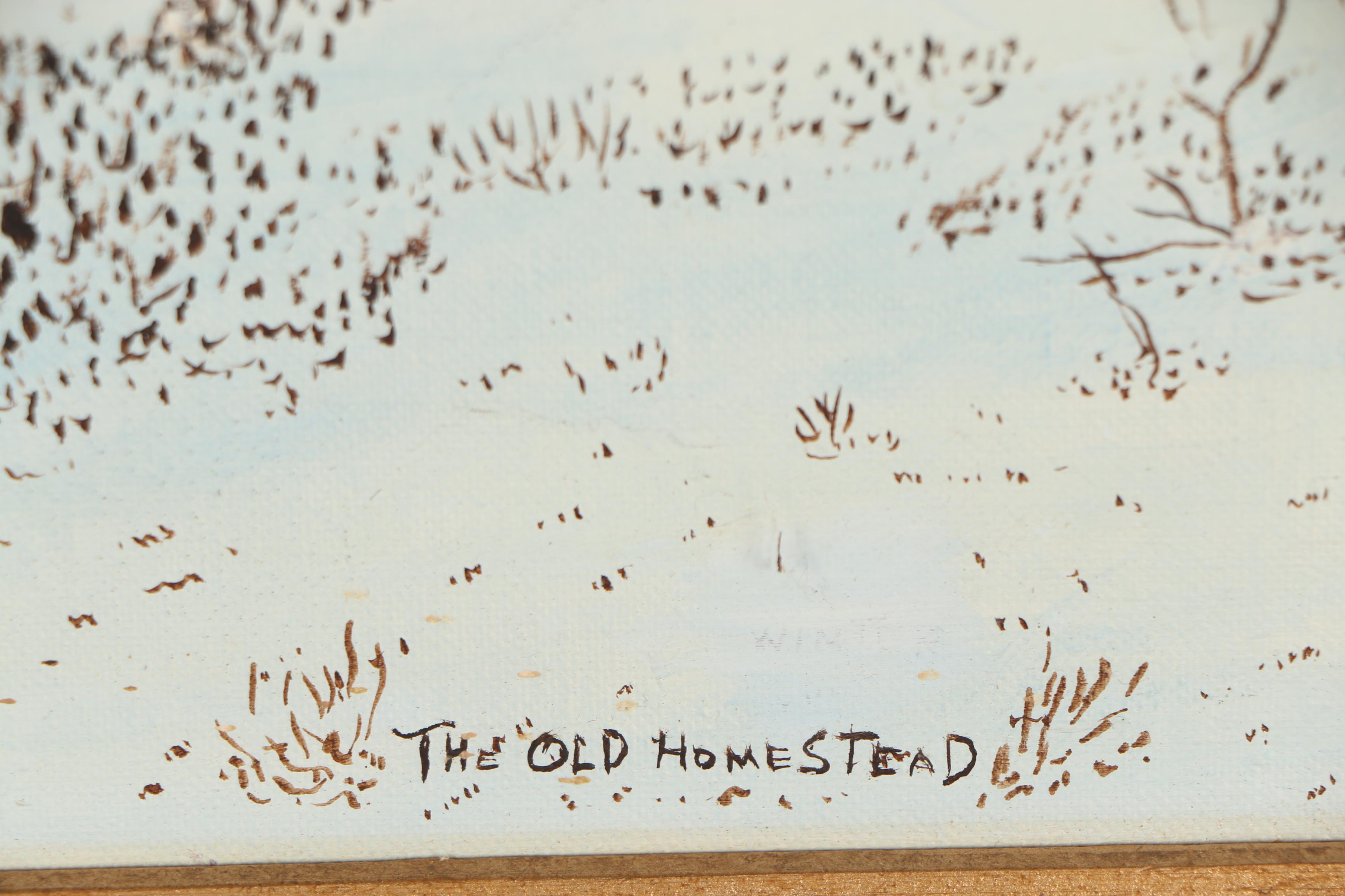 John Greco 1974 Oil Painting "The Old Homestead"