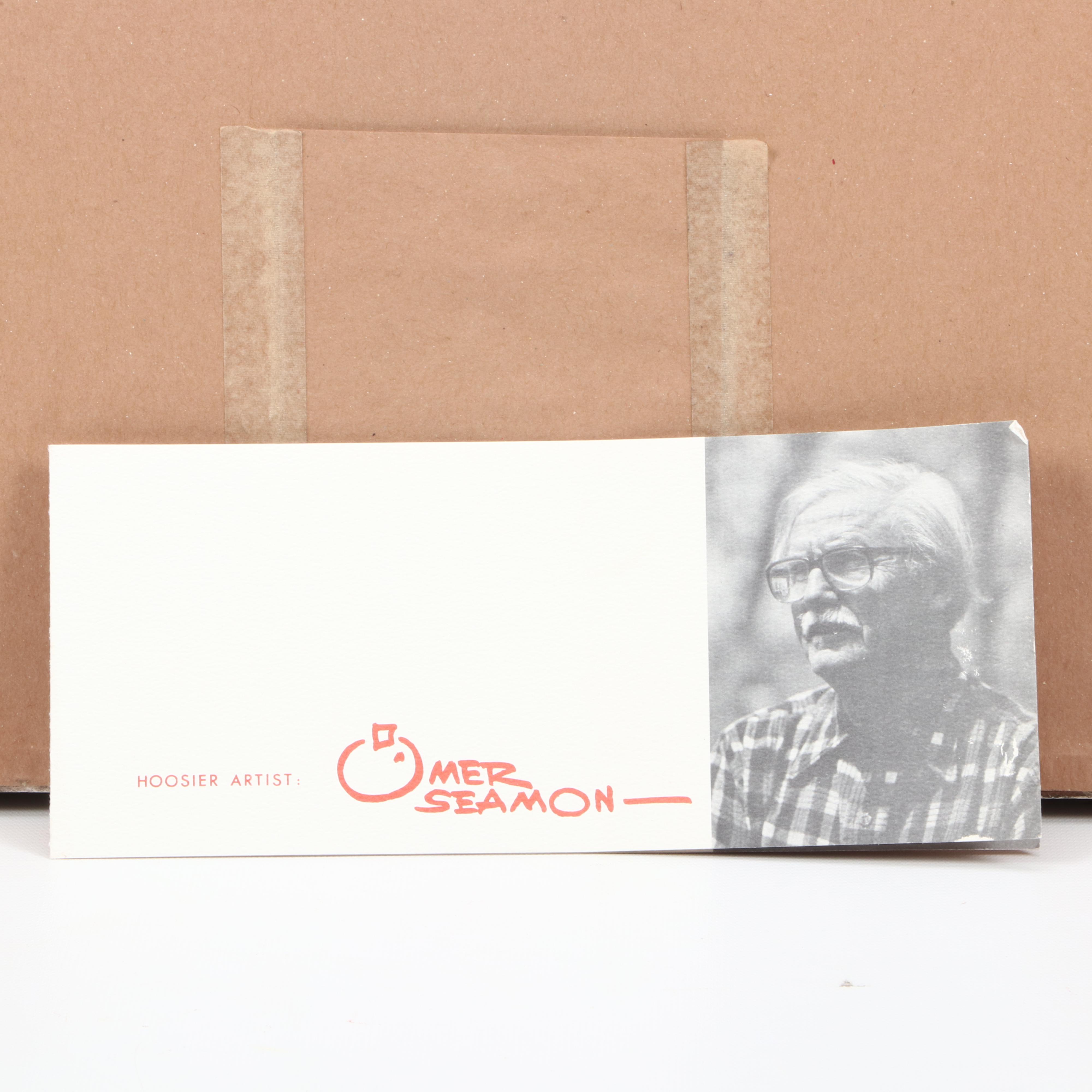 D. Omer Seamon Watercolor Landscape Painting