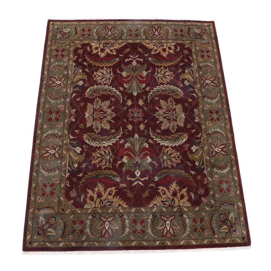 Hand-Knotted Indo-Persian Room-Size Rug