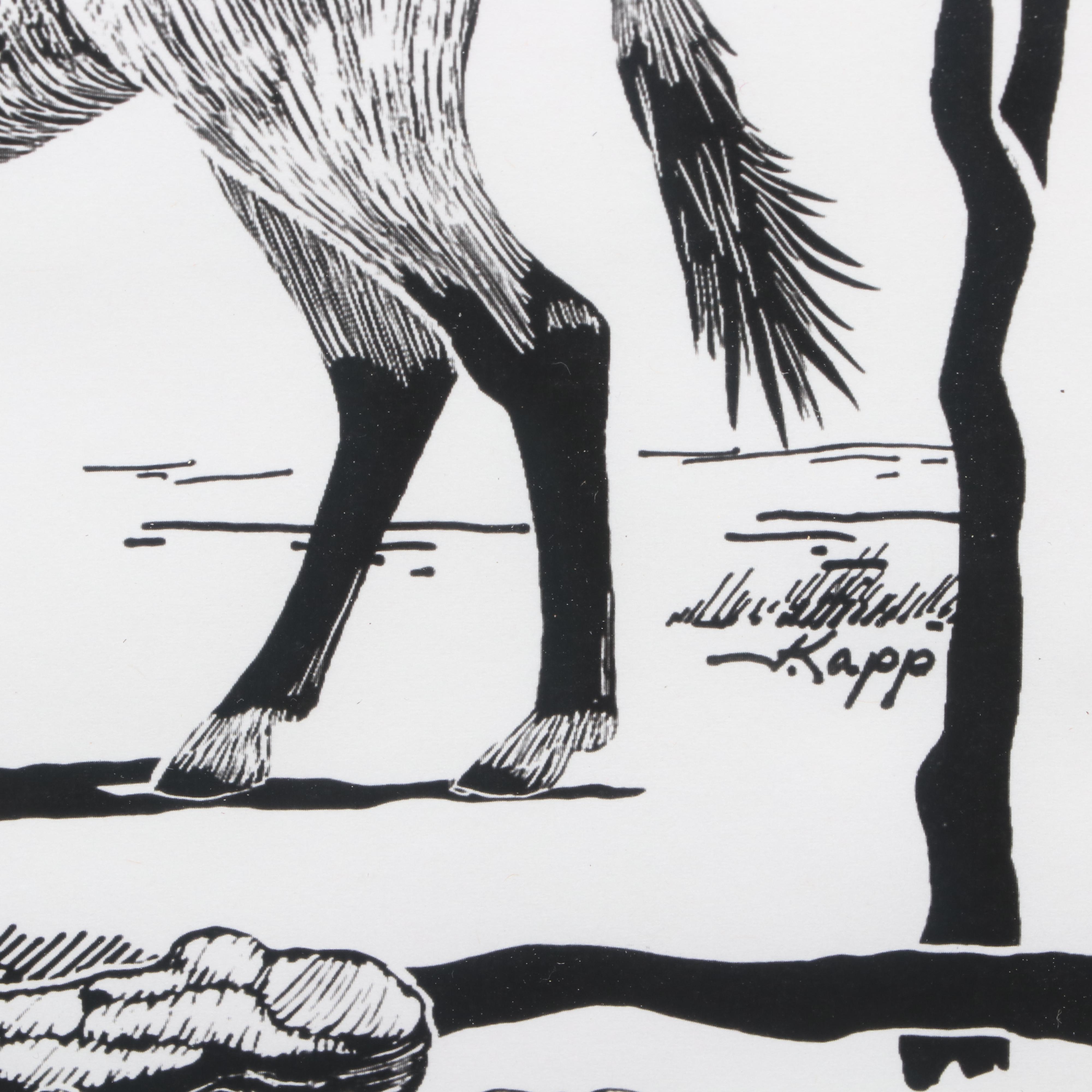 Digital Reproduction Wildlife Print after Jeffrey Kapp