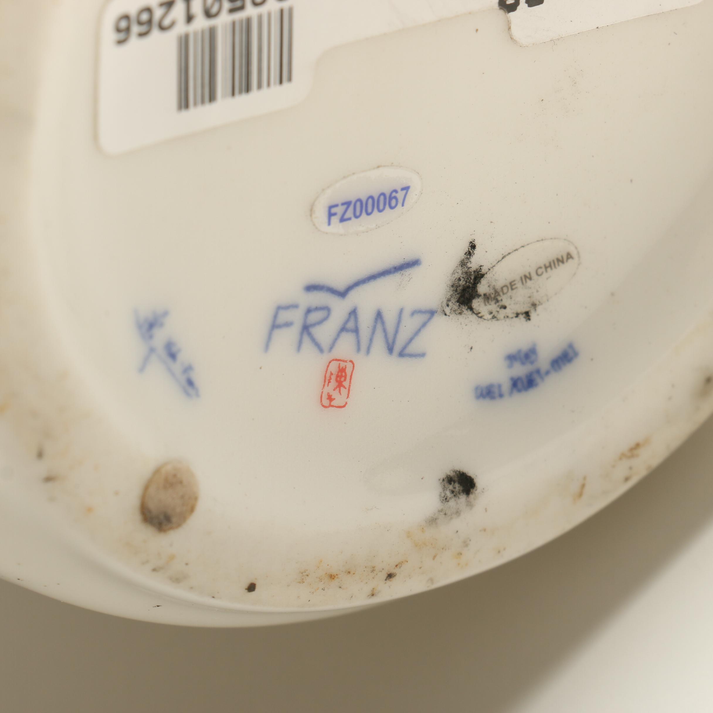 Tall Porcelain Franz Collection Vases