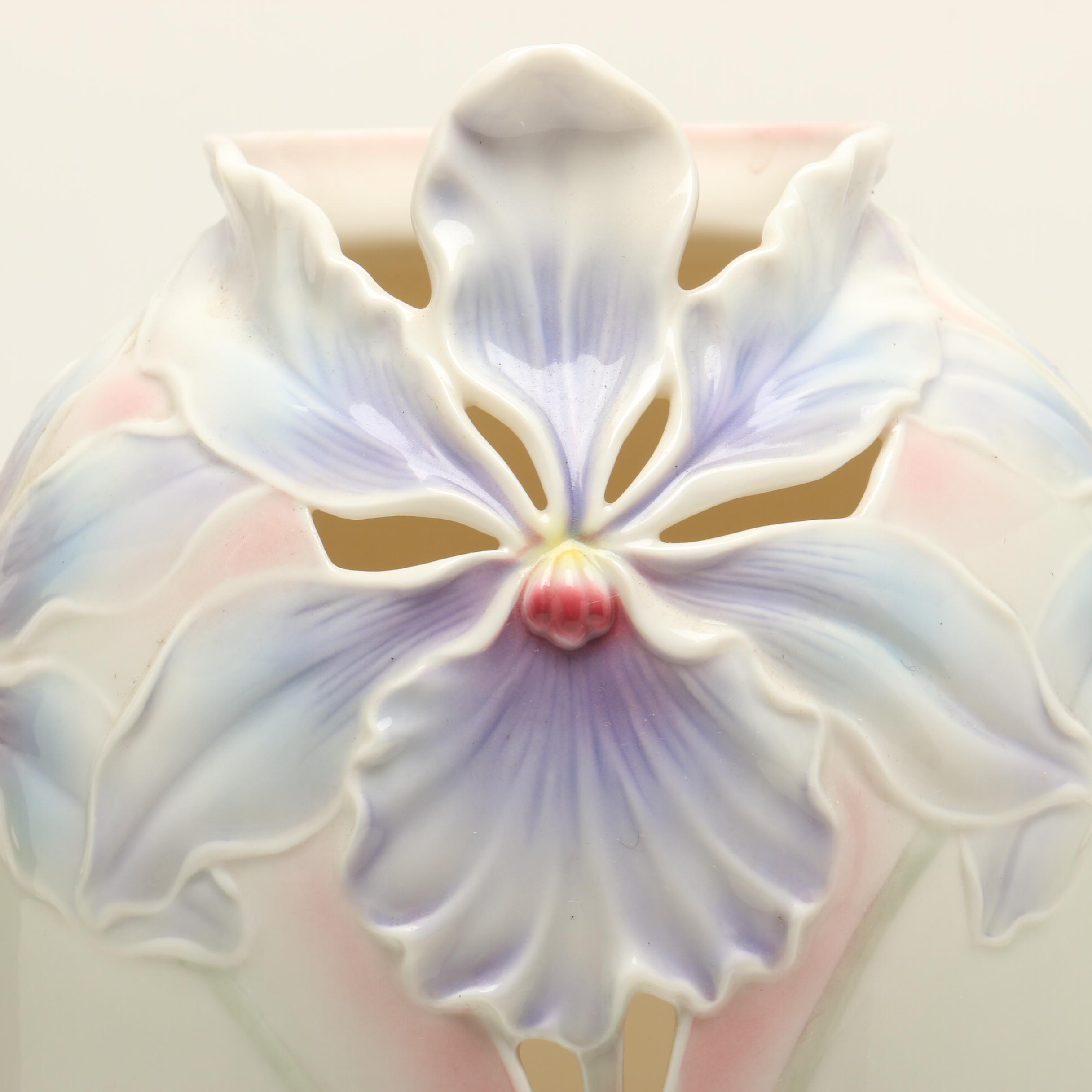 Tall Porcelain Franz Collection Vases