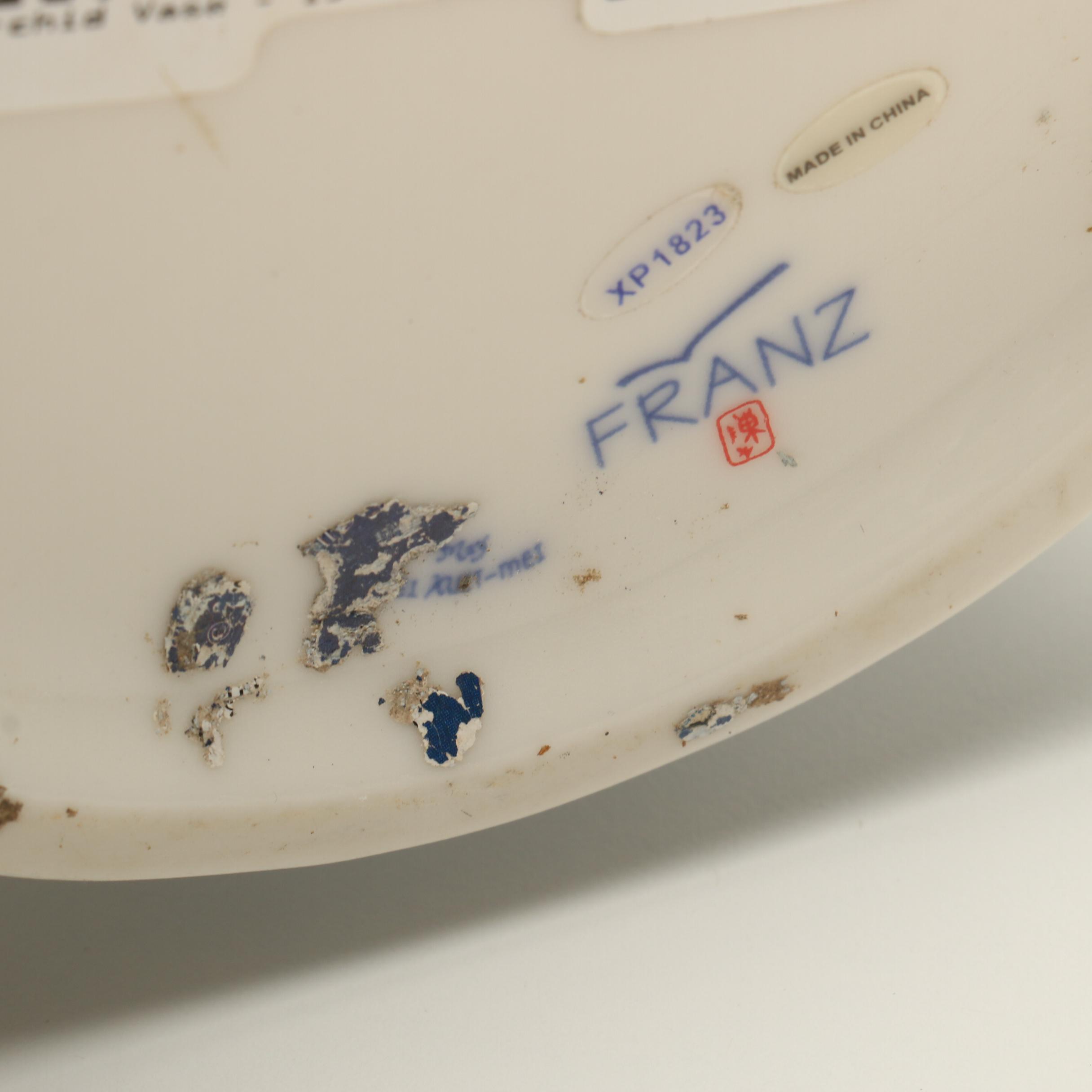 Tall Porcelain Franz Collection Vases