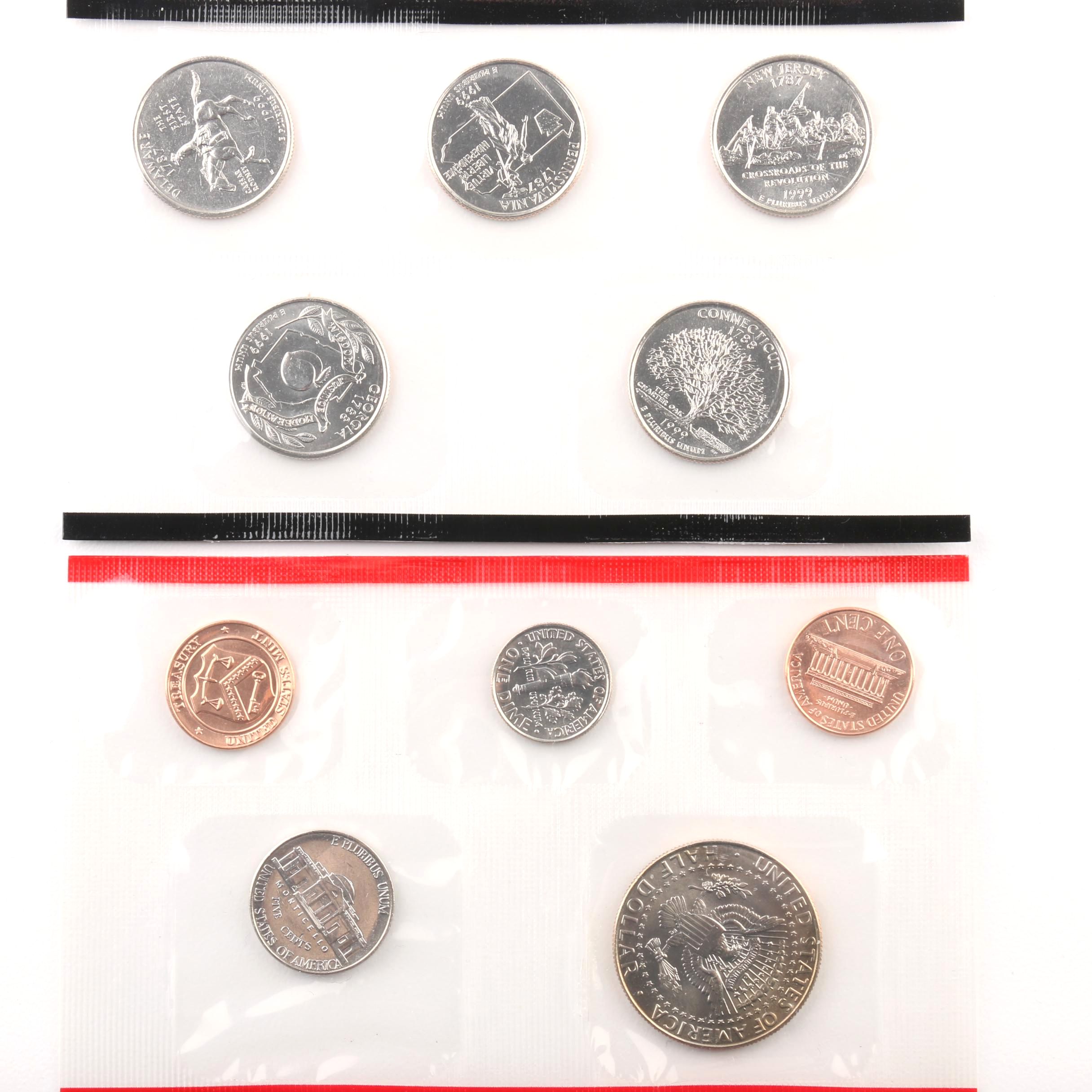 Eight Modern U.S. Mint Uncirculated Sets