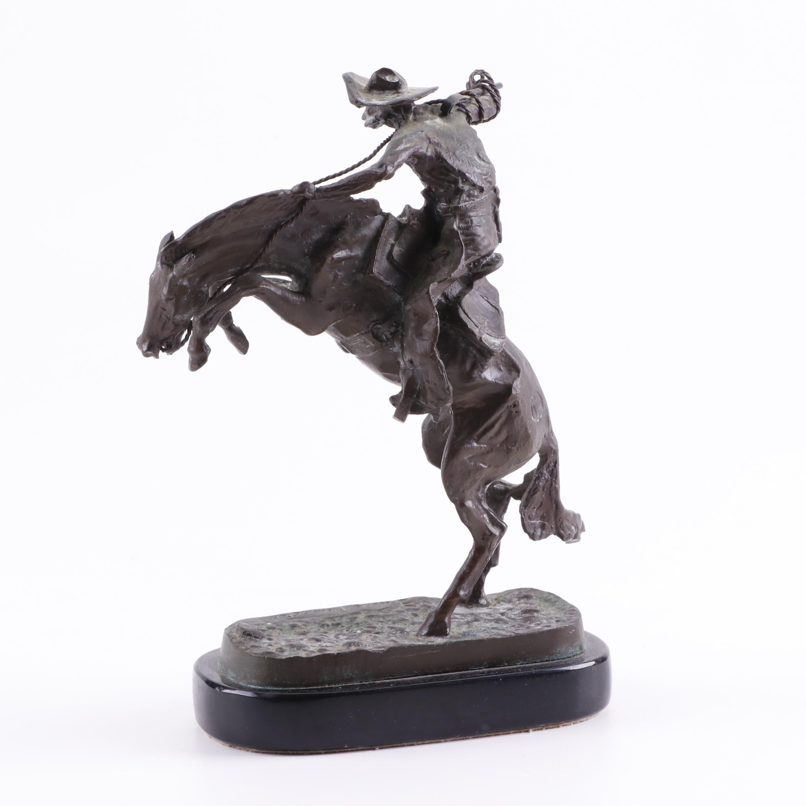 Reproduction 'Bronco Buster' by Frederic Remington