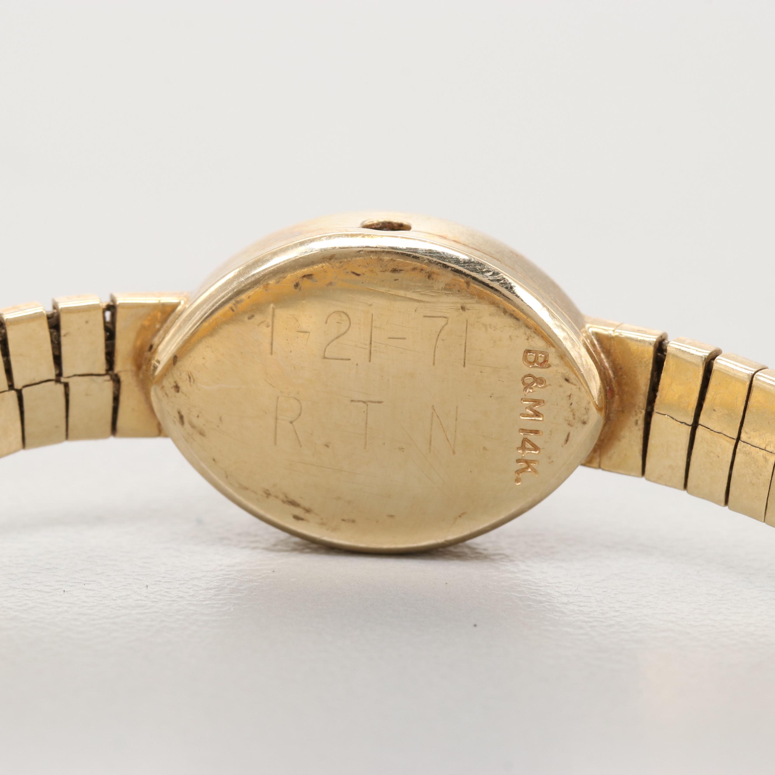 Vintage Baume & Mercier 14K Yellow Gold Watch