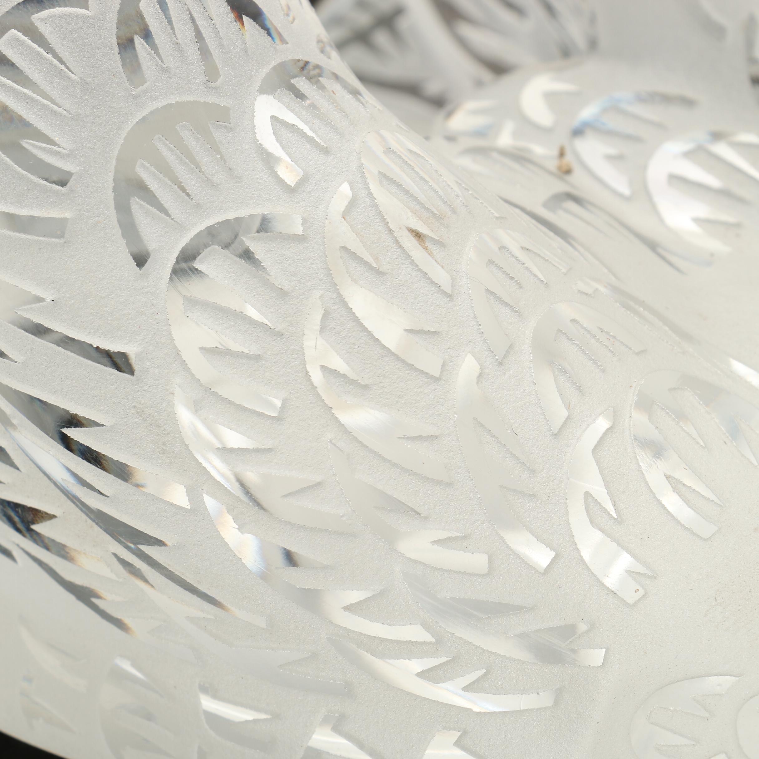 Lalique Crystal "Swan Head Up" Sculpture