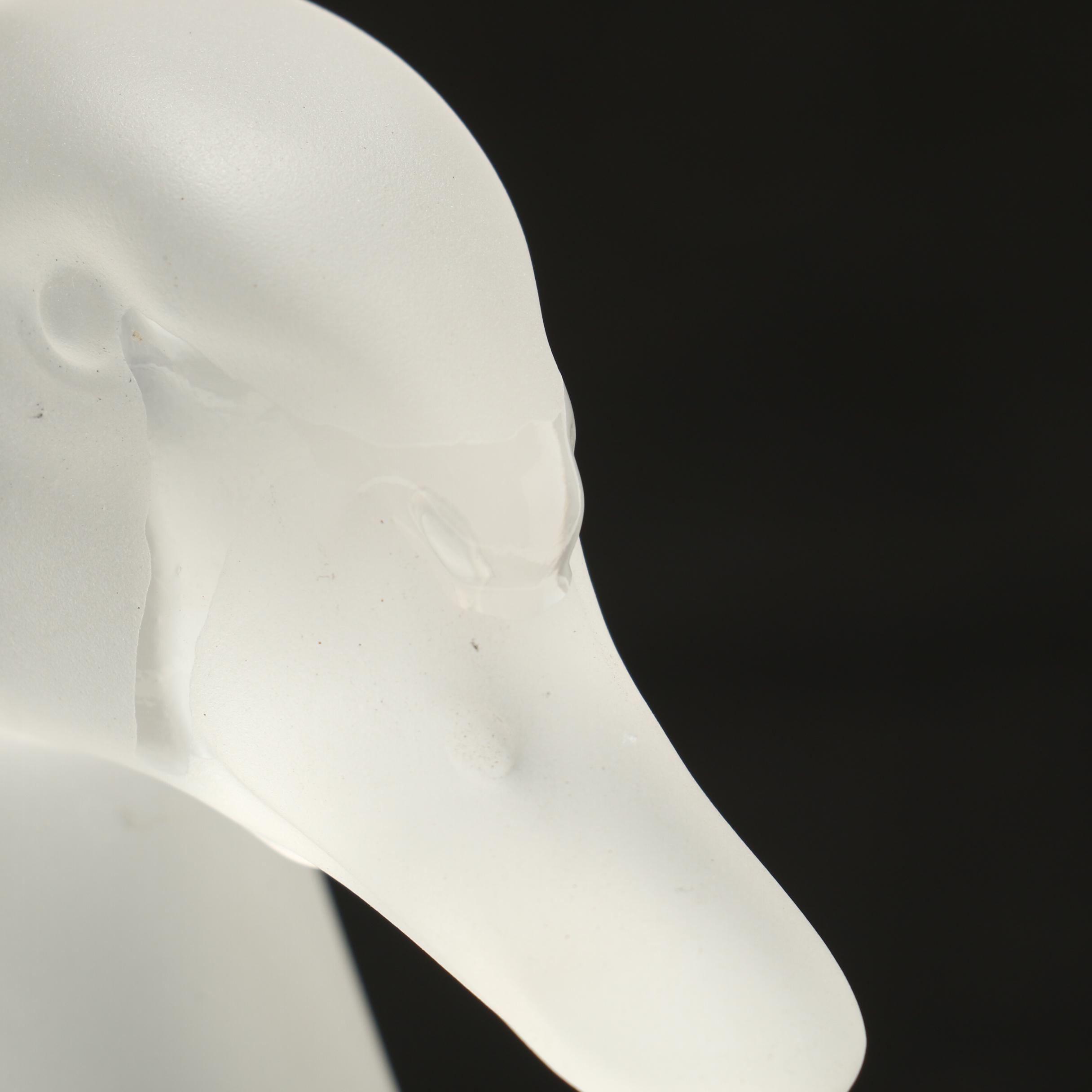 Lalique Crystal "Swan Head Up" Sculpture
