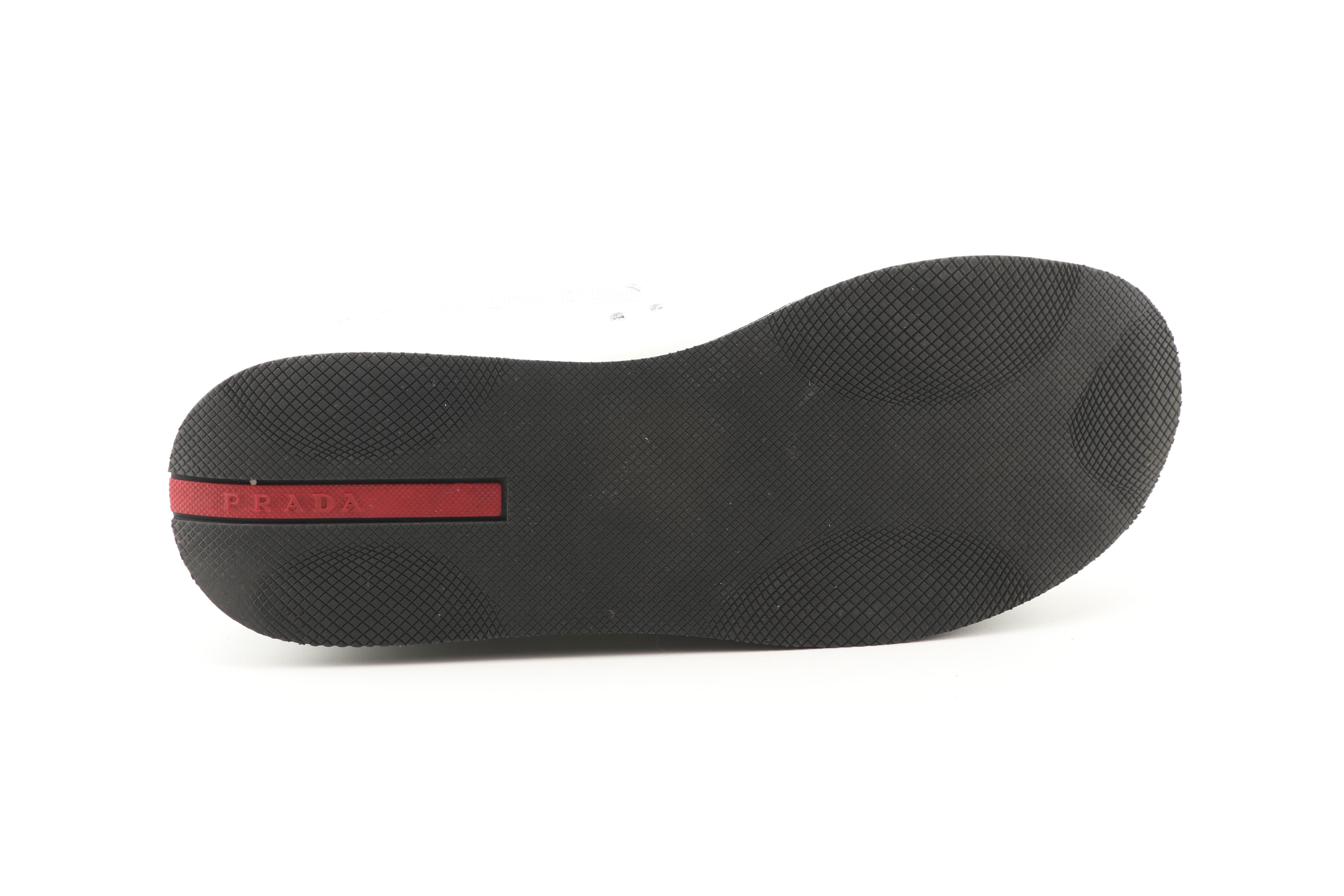 Men's Prada Milano Vernice+Bike Platform Sneakers