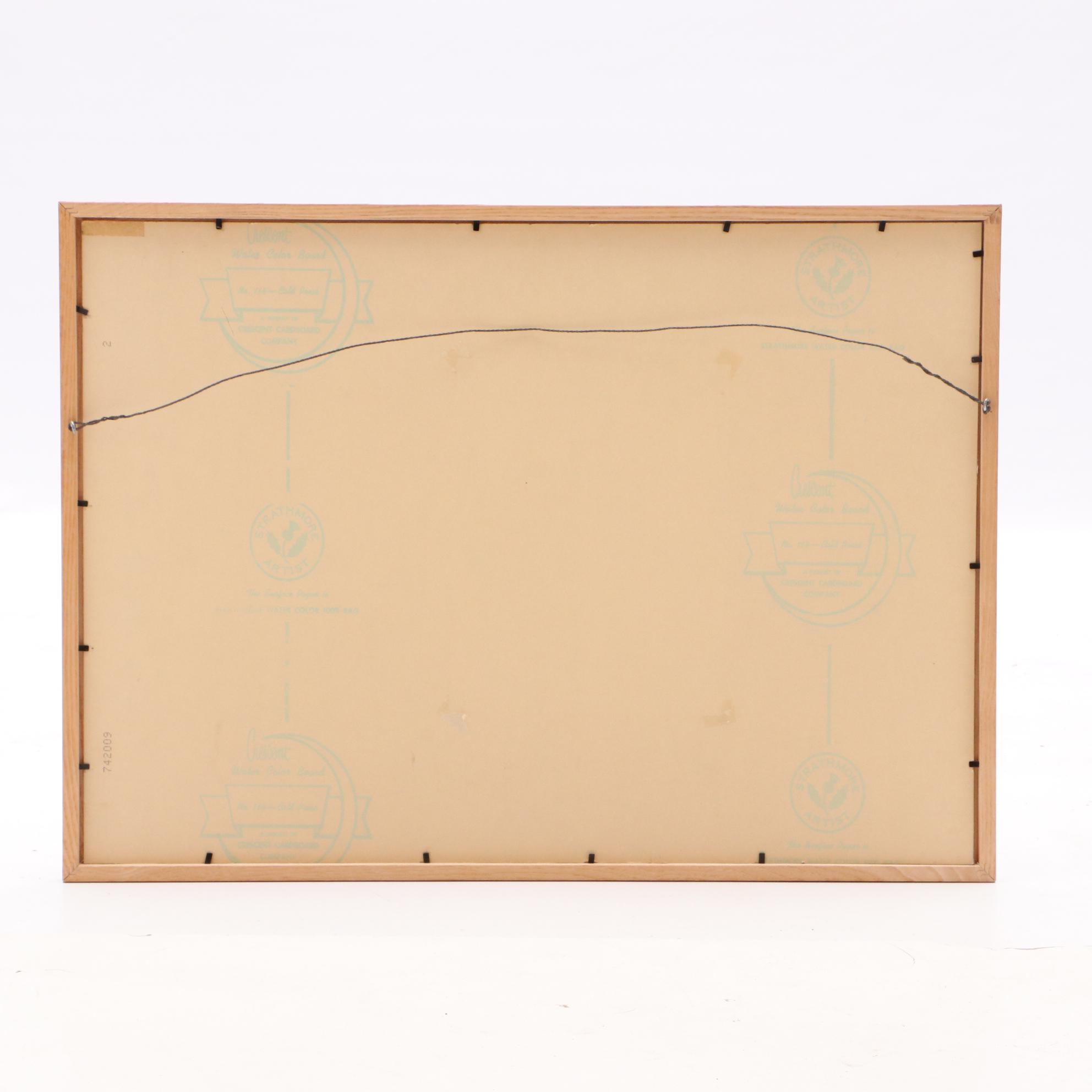 William W. Hinnant 1998 Watercolor Painting