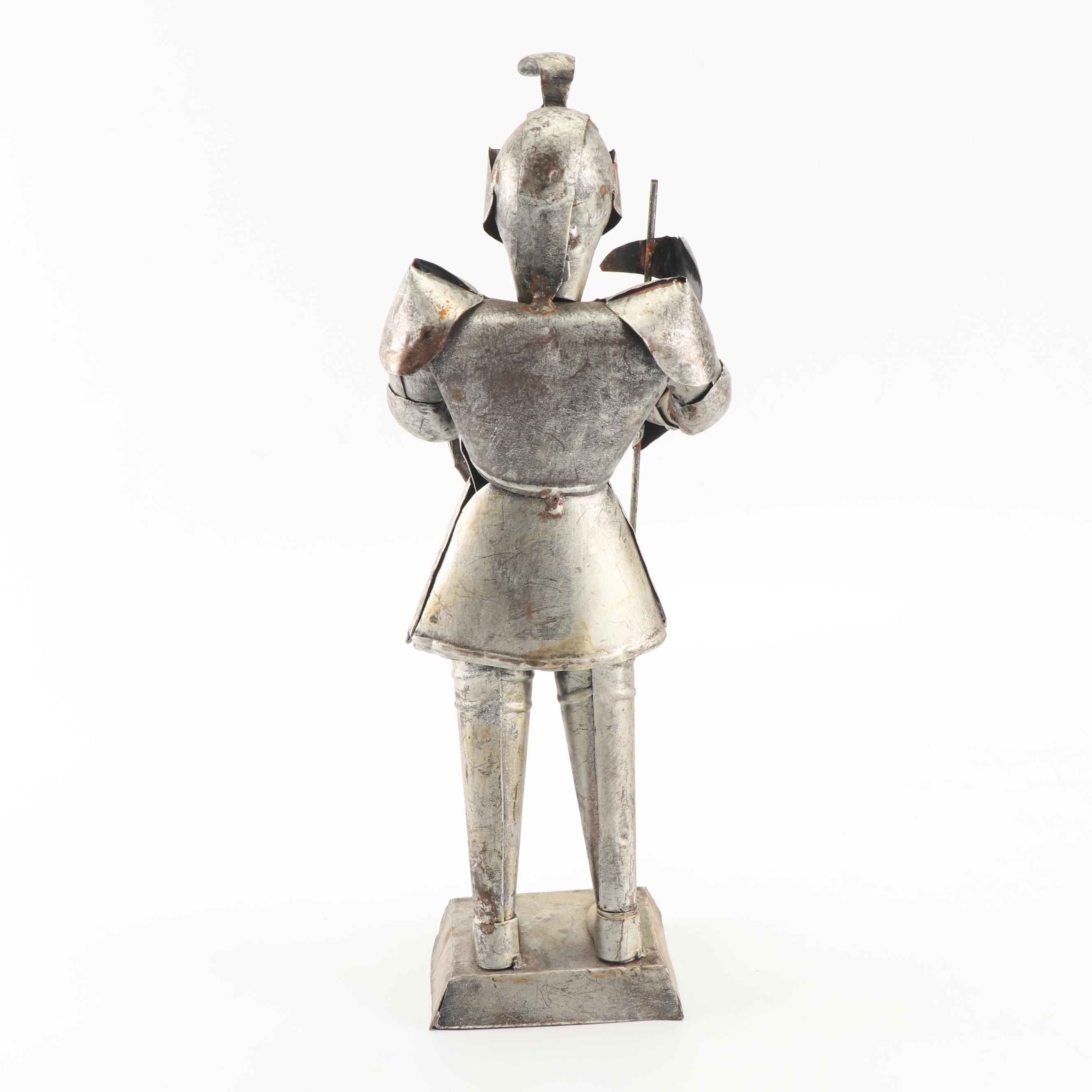 Medieval Knight Themed Metal Shelf and Wall Decor