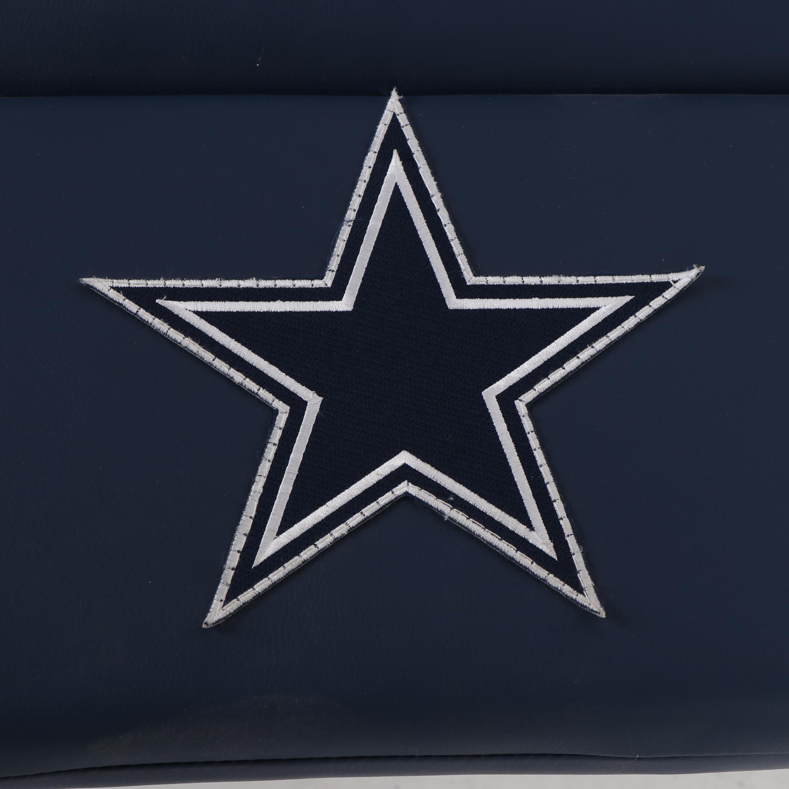 Dallas Cowboys and Maker's Mark Themed Faux Leather Recliner, 21st Century