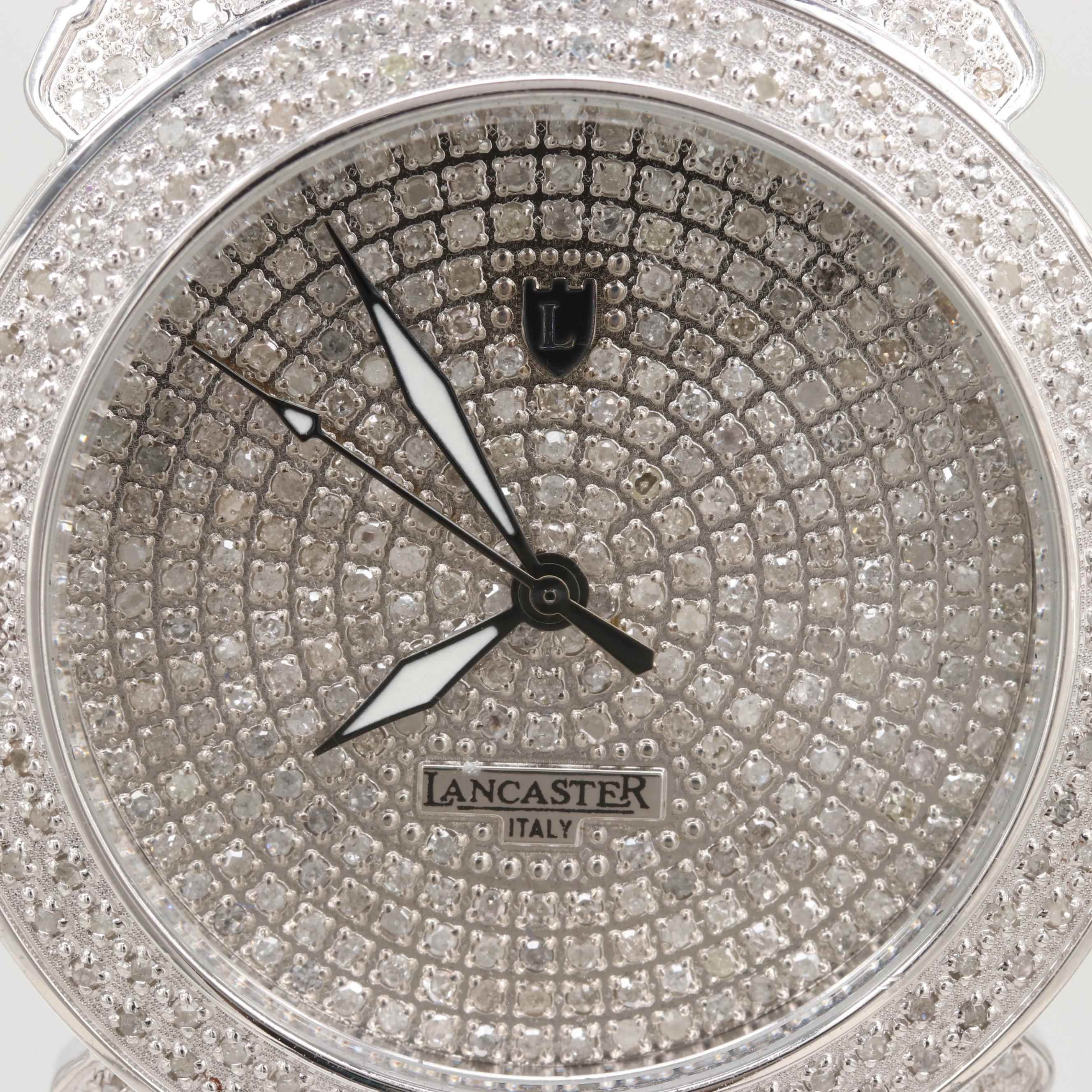 Lancaster Pillola Deco 2.99 CTW Diamond Quartz Watch