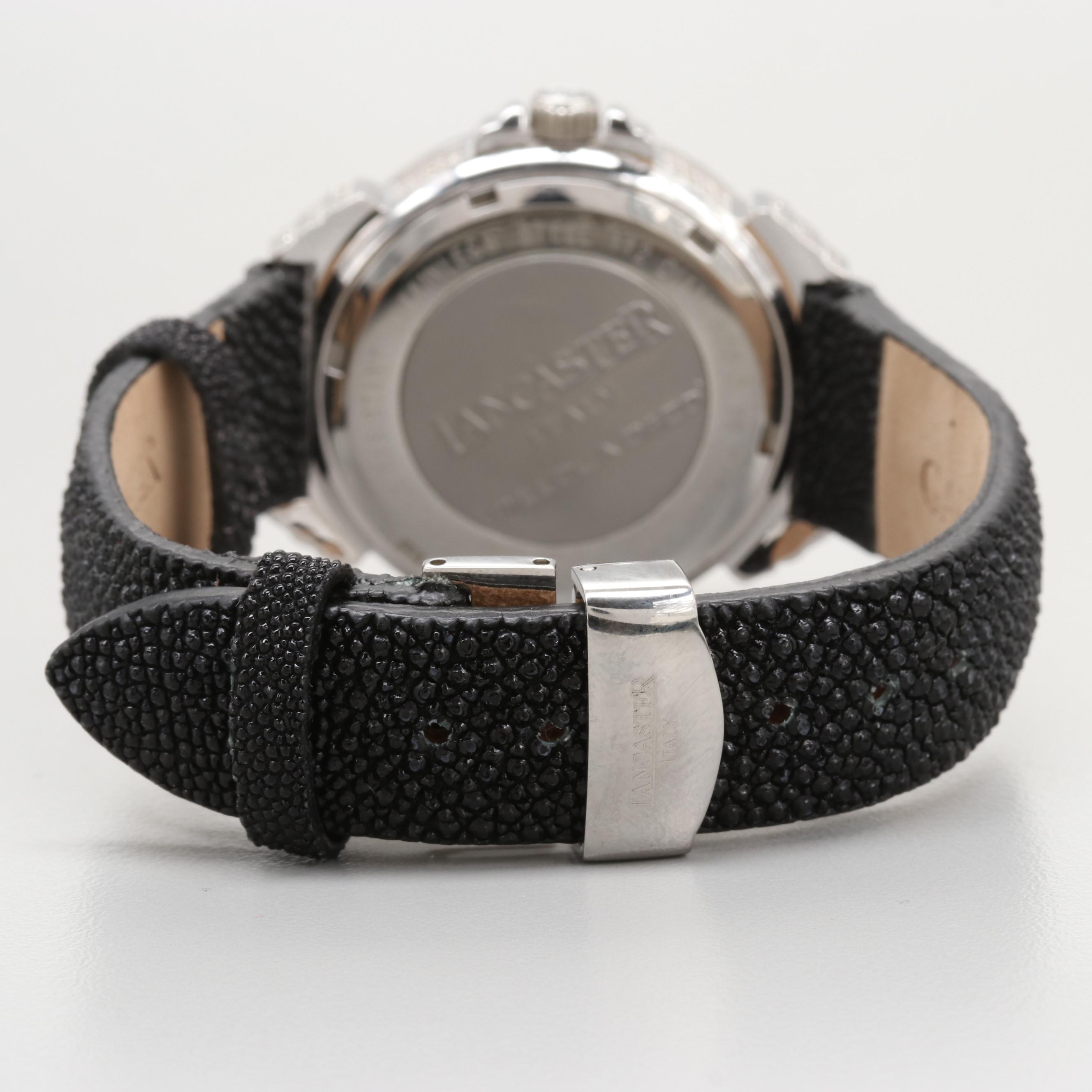 Lancaster Pillola Deco 2.99 CTW Diamond Quartz Watch