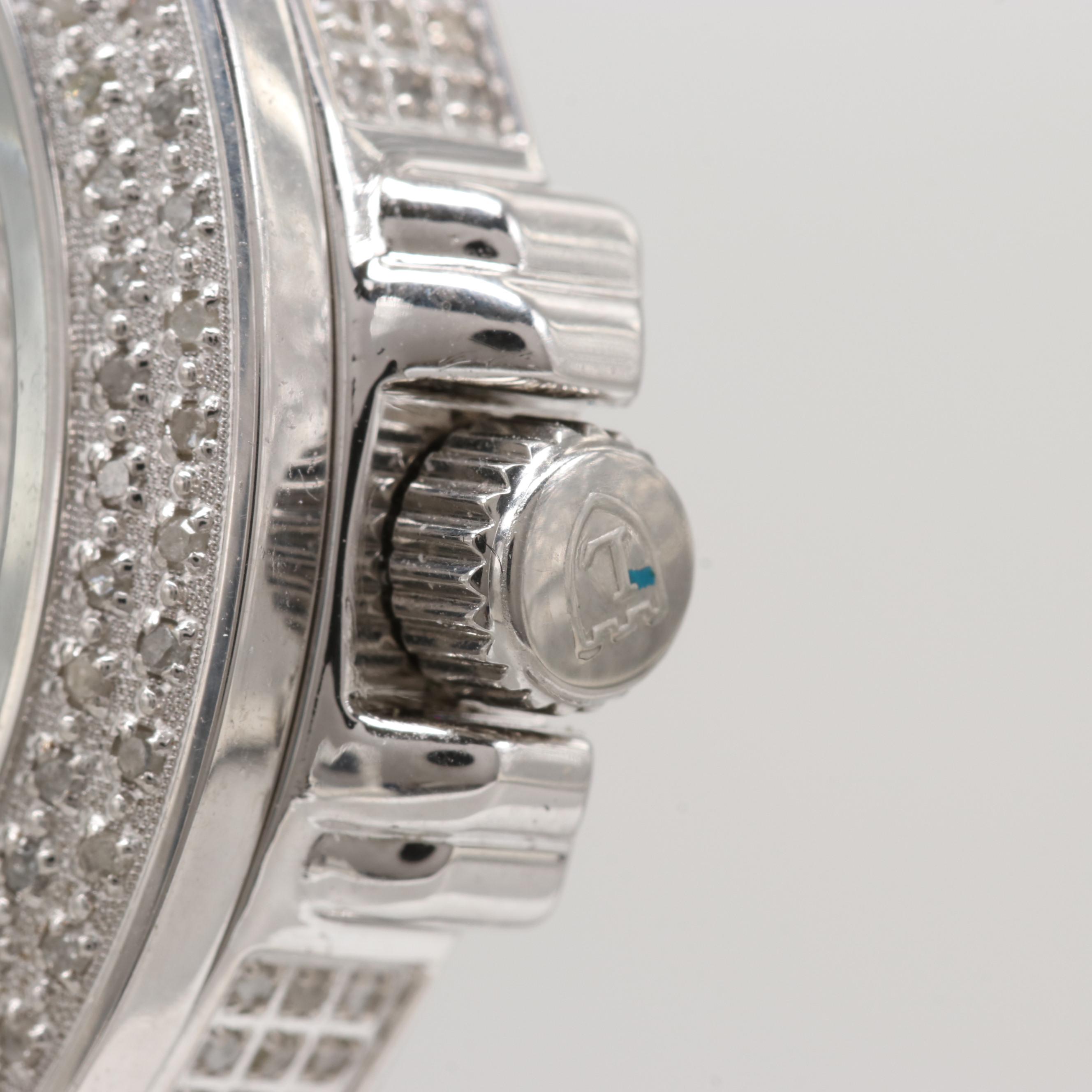 Lancaster Pillola Deco 2.99 CTW Diamond Quartz Watch