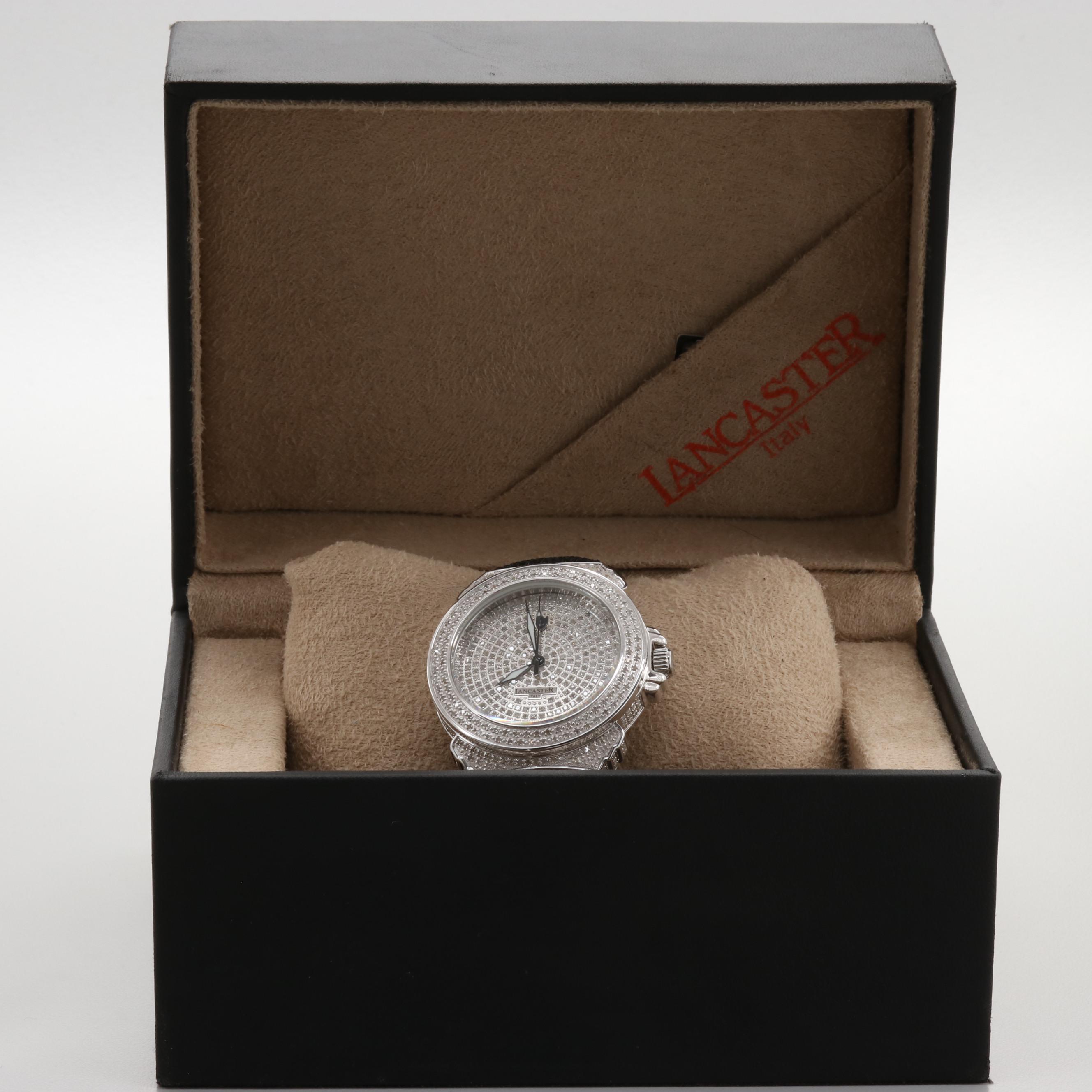 Lancaster Pillola Deco 2.99 CTW Diamond Quartz Watch