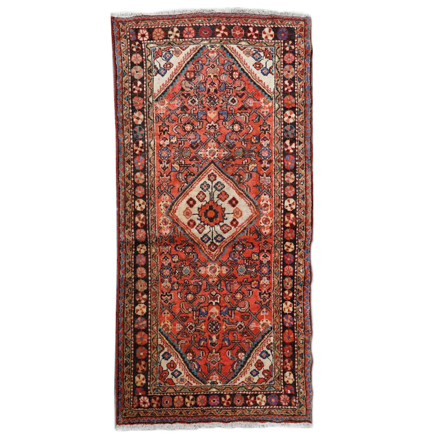 Hand-Knotted Persian Wool Carpet Runner