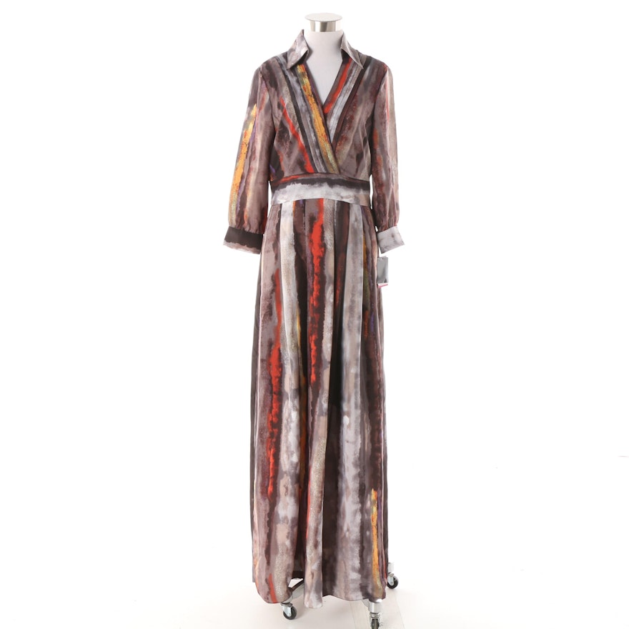 Vince Camuto Full-Length Printed Dress