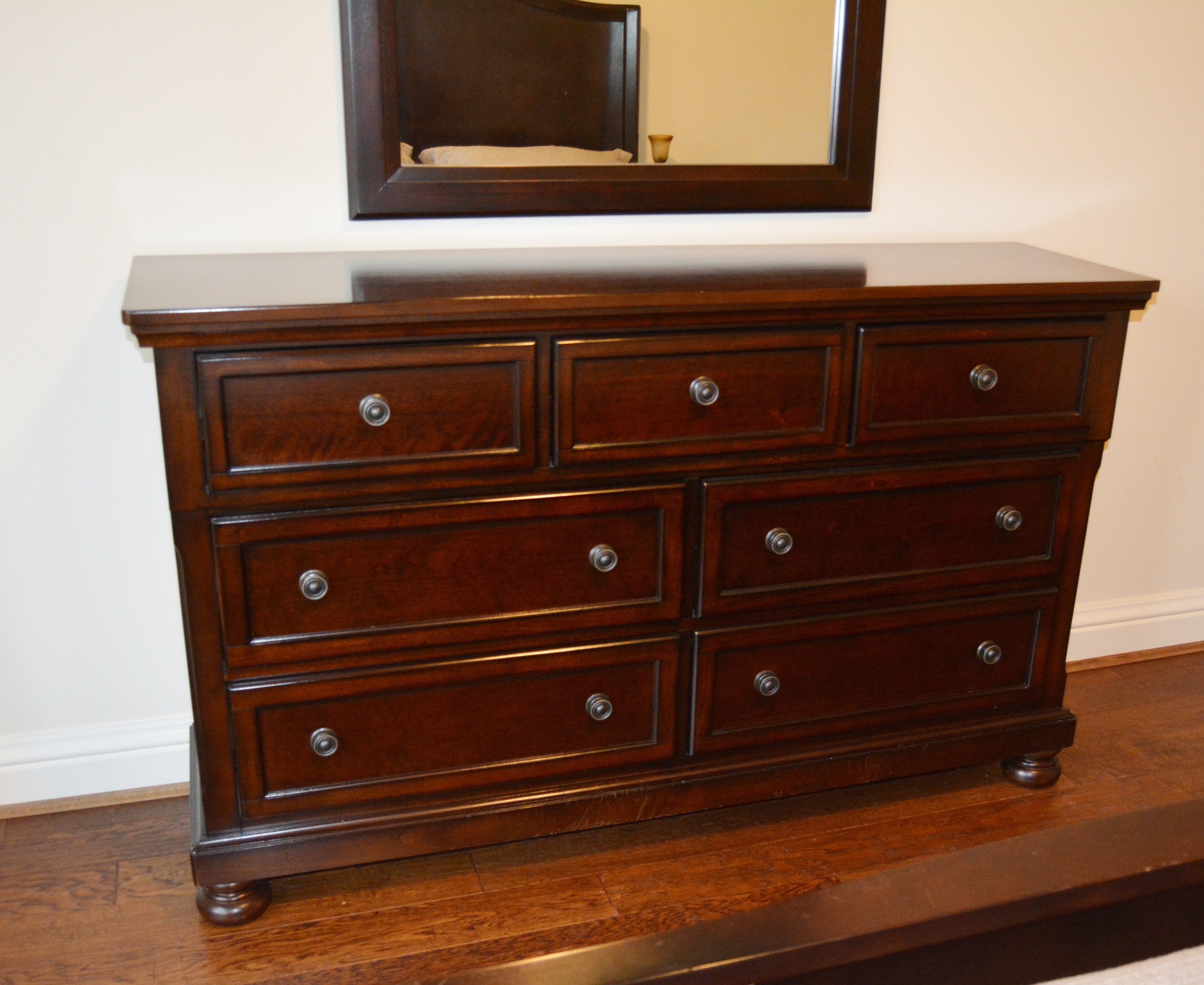 Dresser and Wall Mirror by Walter of Wabash