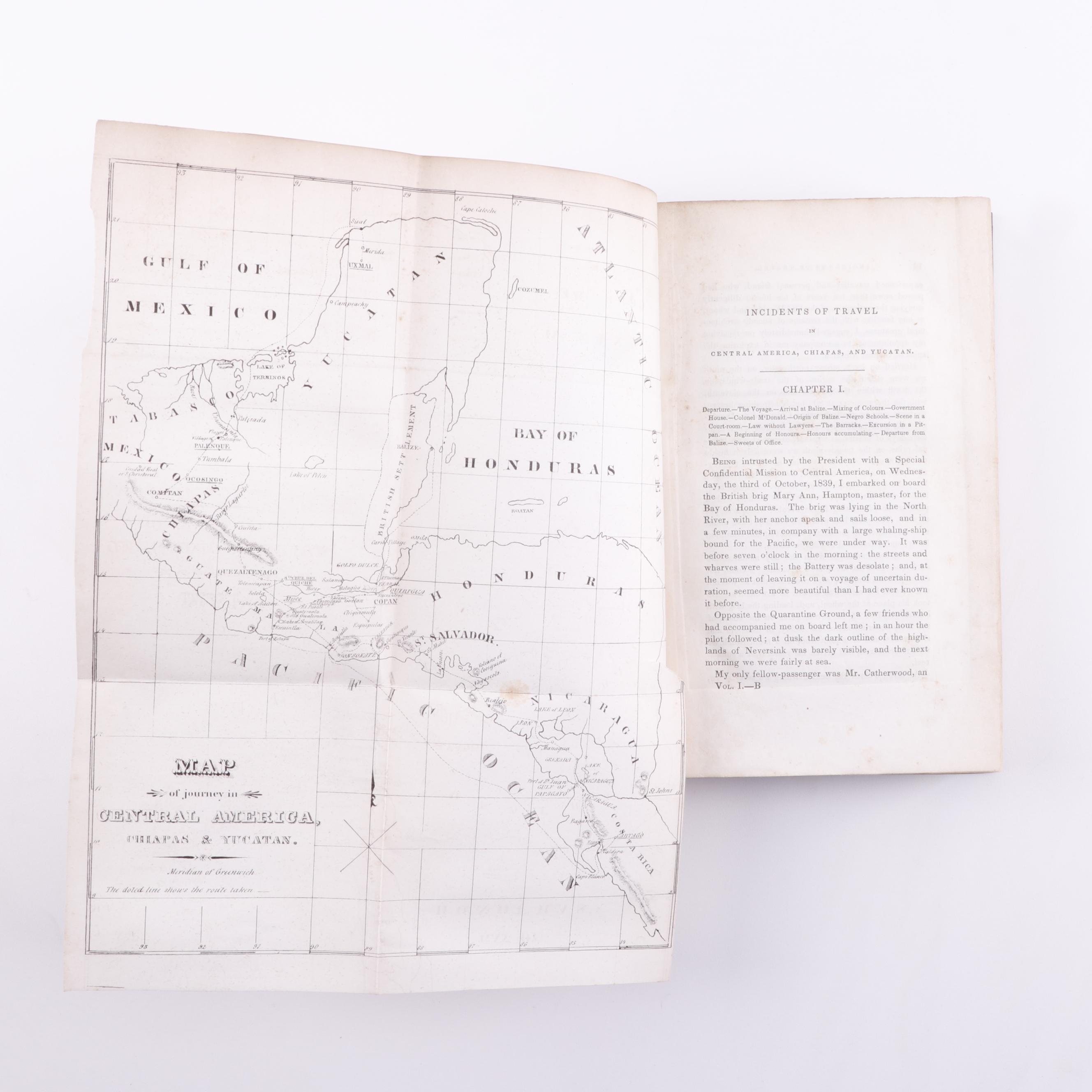 1841 "Incidents of Travel in Central America, Chiapas, and Yucatan"