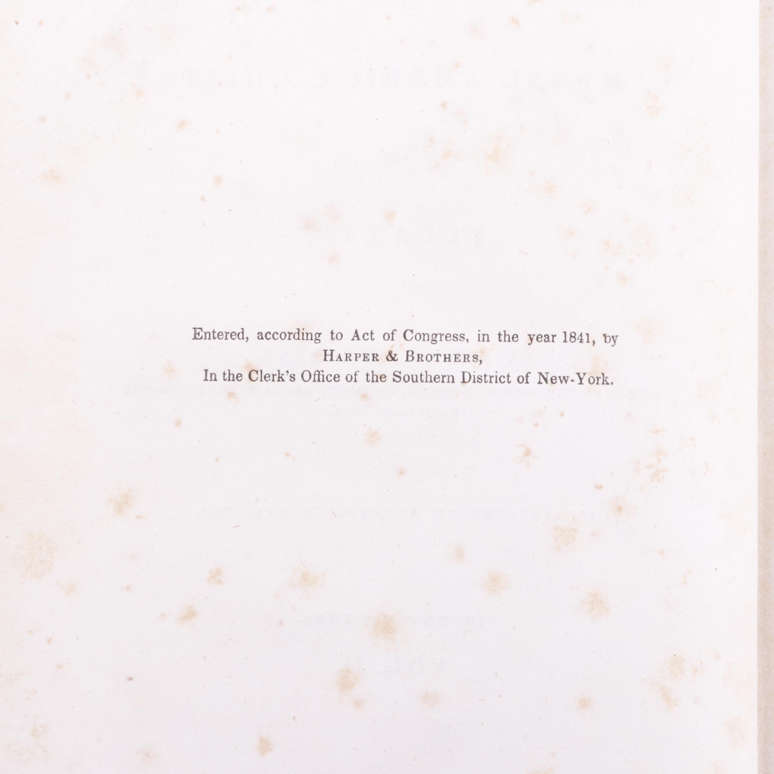 1841 "Incidents of Travel in Central America, Chiapas, and Yucatan"