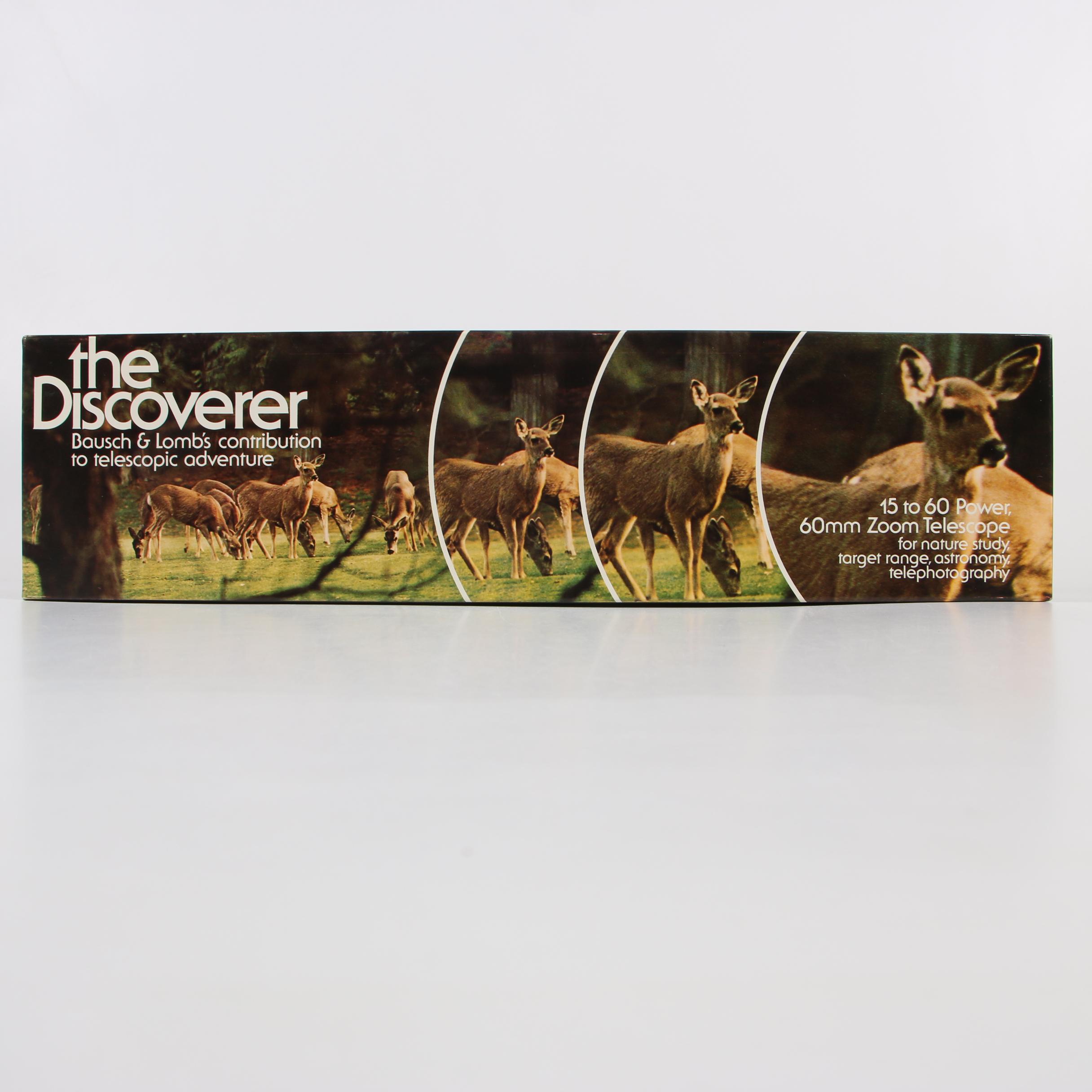 Bausch & Lomb "The Discoverer" Telescope with P&B Tripod and Camera Adapters