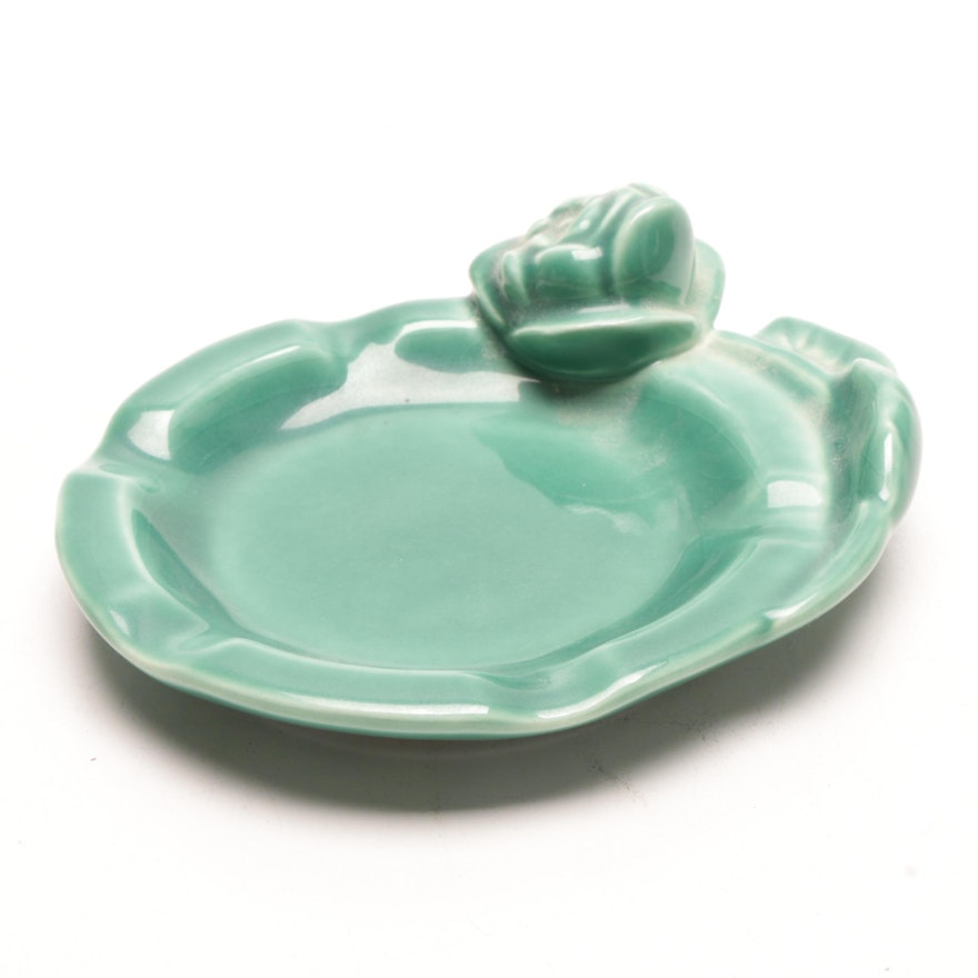 Rookwood Pottery Rosebud Ashtray, 1958