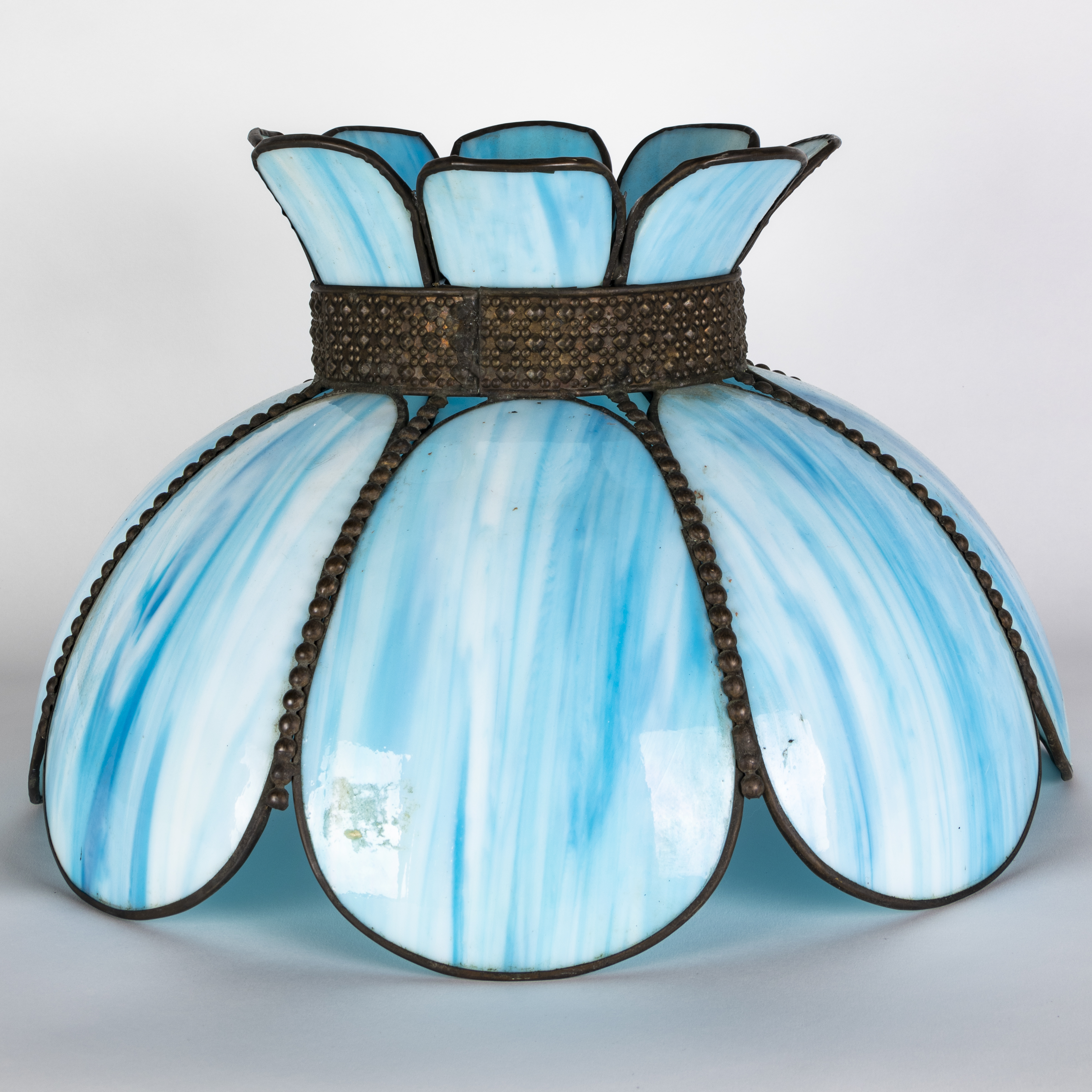 Slag Glass Tulip Lamp Shade