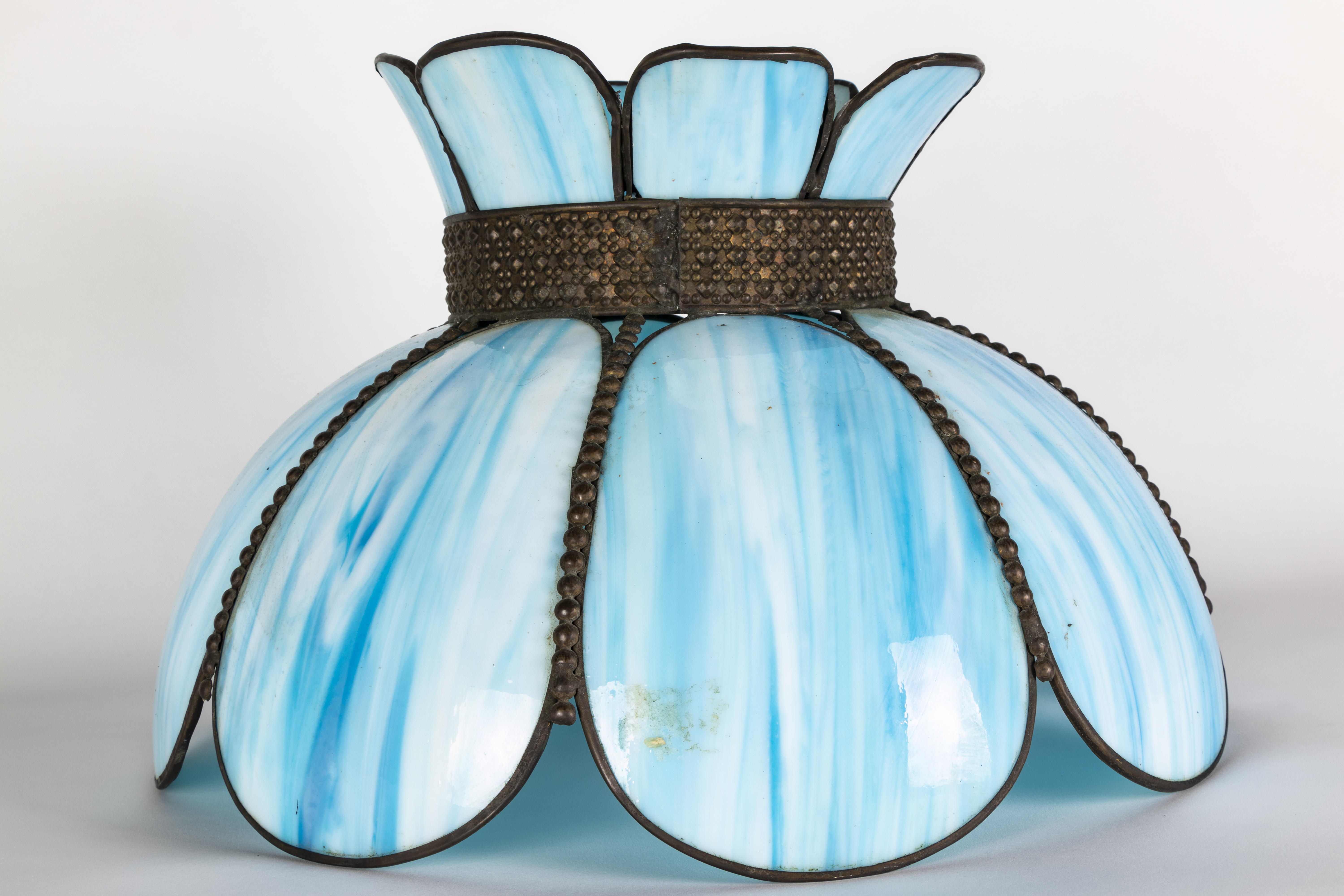 Slag Glass Tulip Lamp Shade