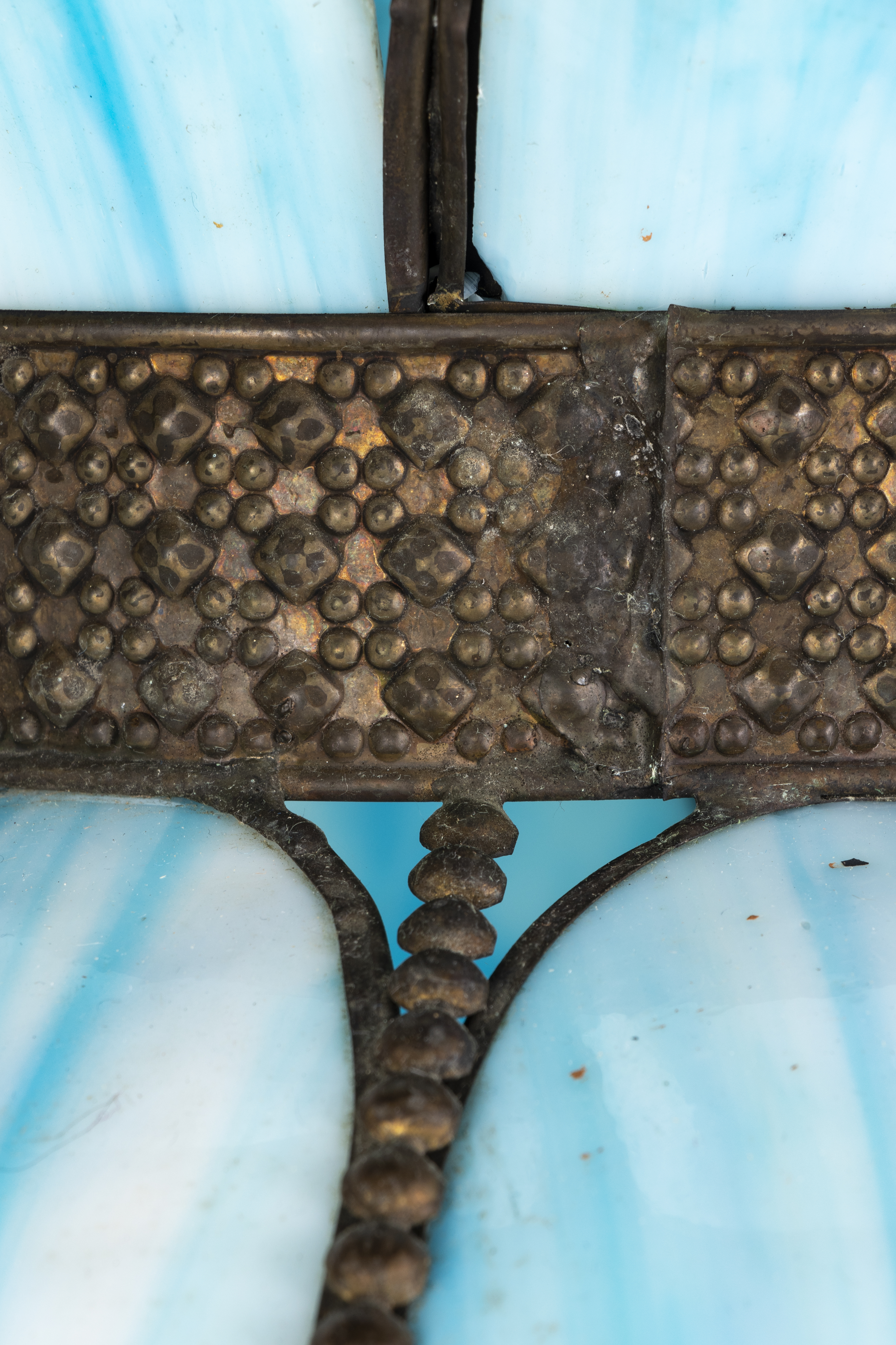 Slag Glass Tulip Lamp Shade