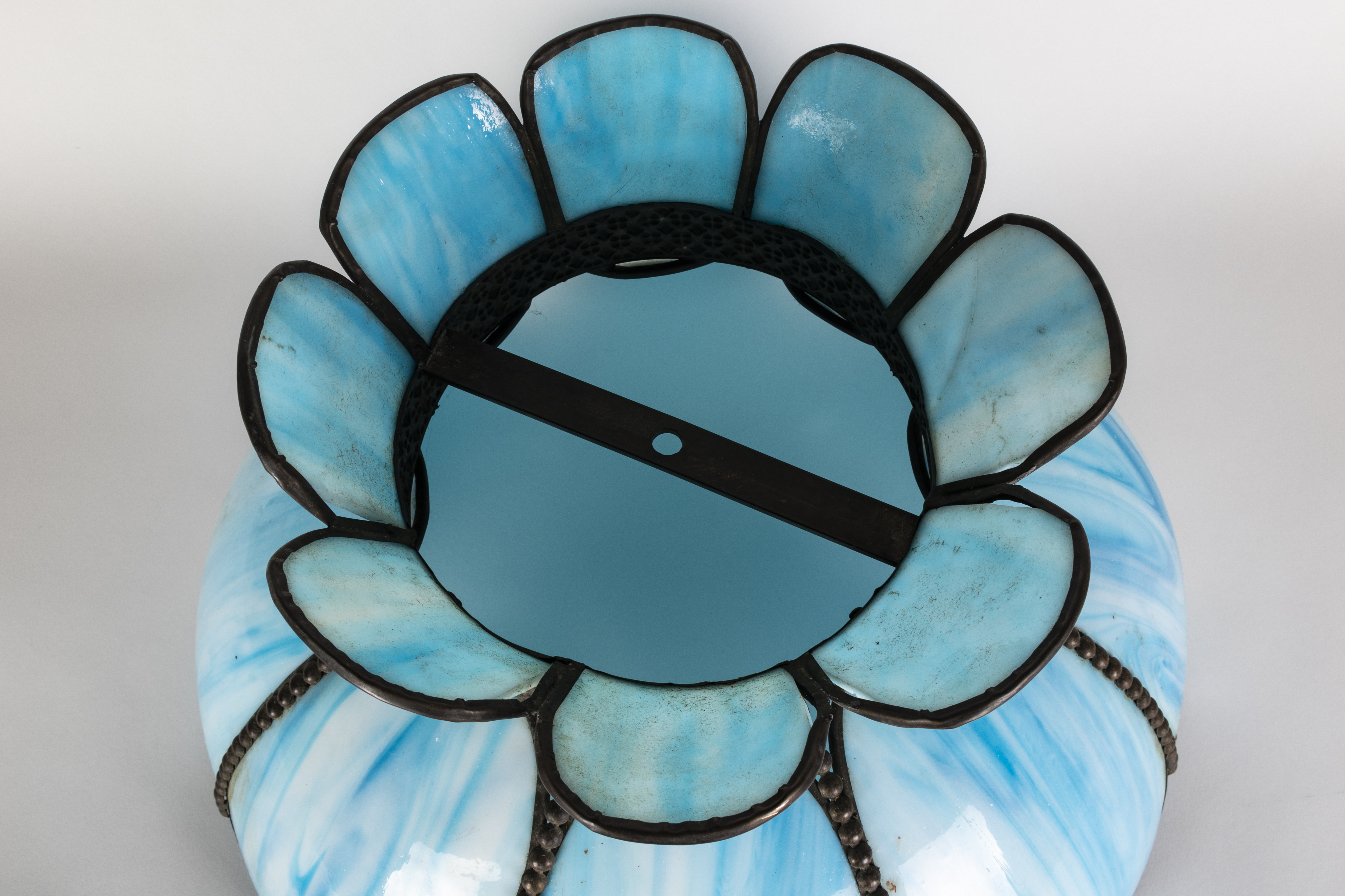 Slag Glass Tulip Lamp Shade