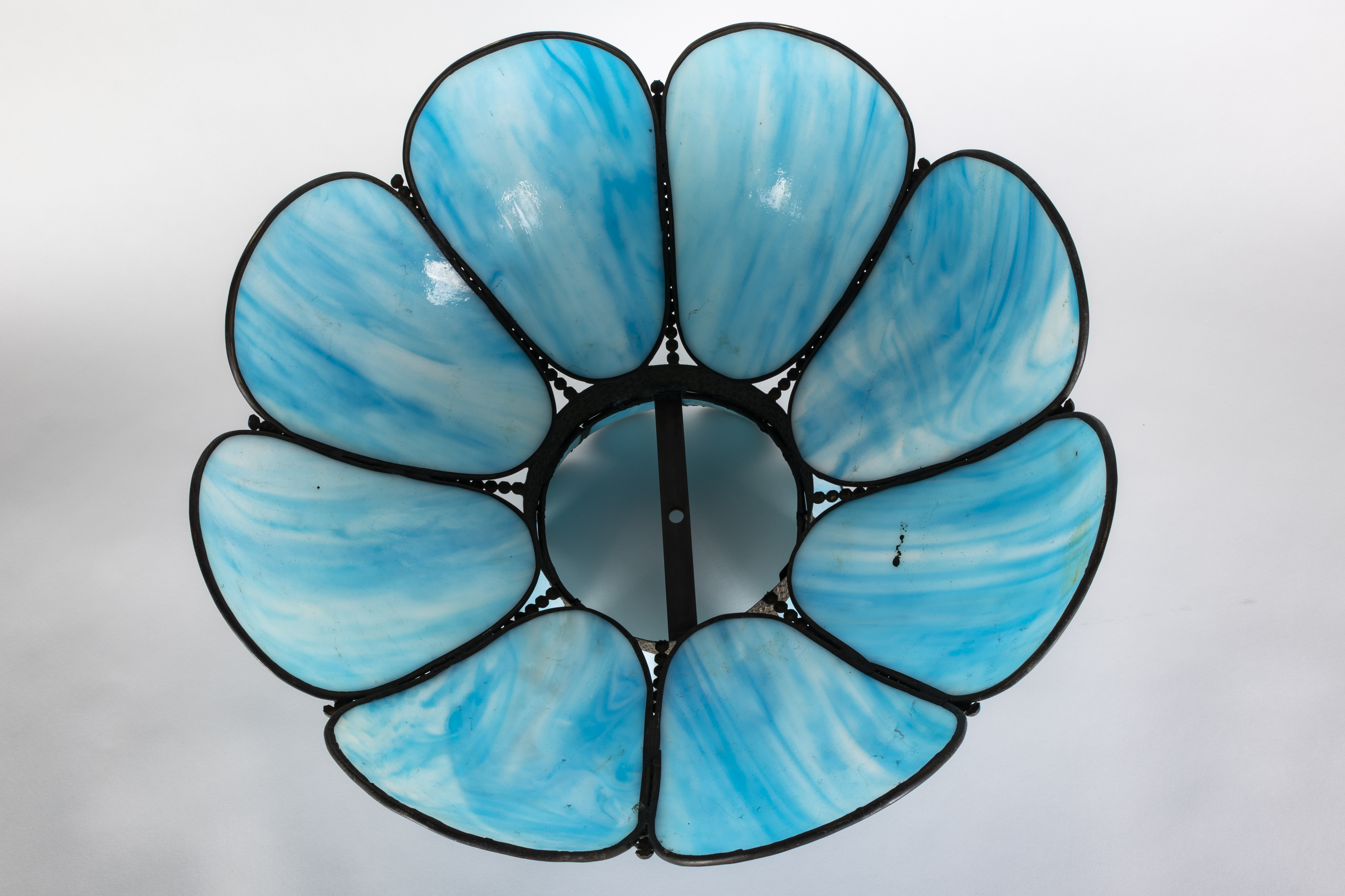 Slag Glass Tulip Lamp Shade