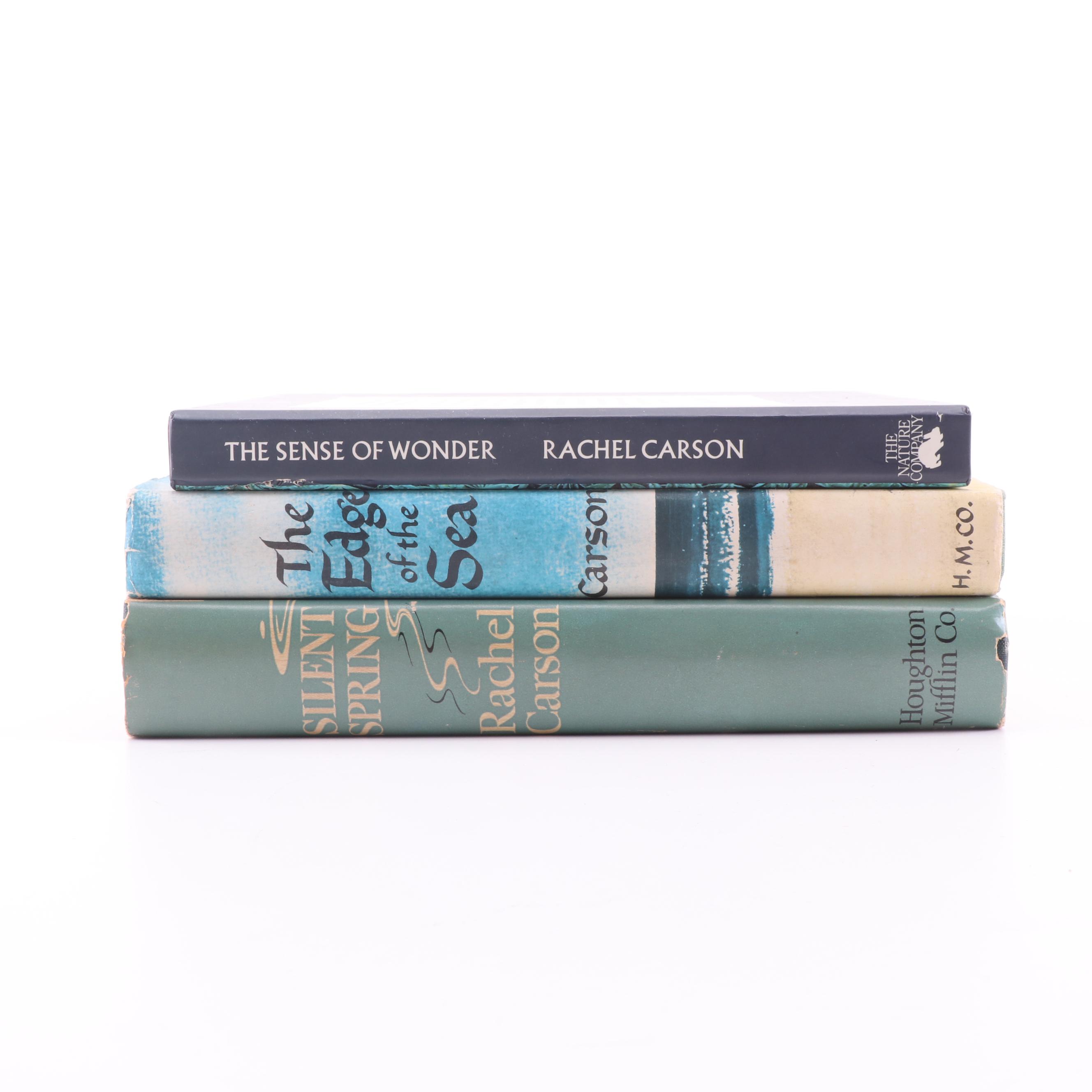 Rachel Carson Books including First Printing "The Edge of the Sea"