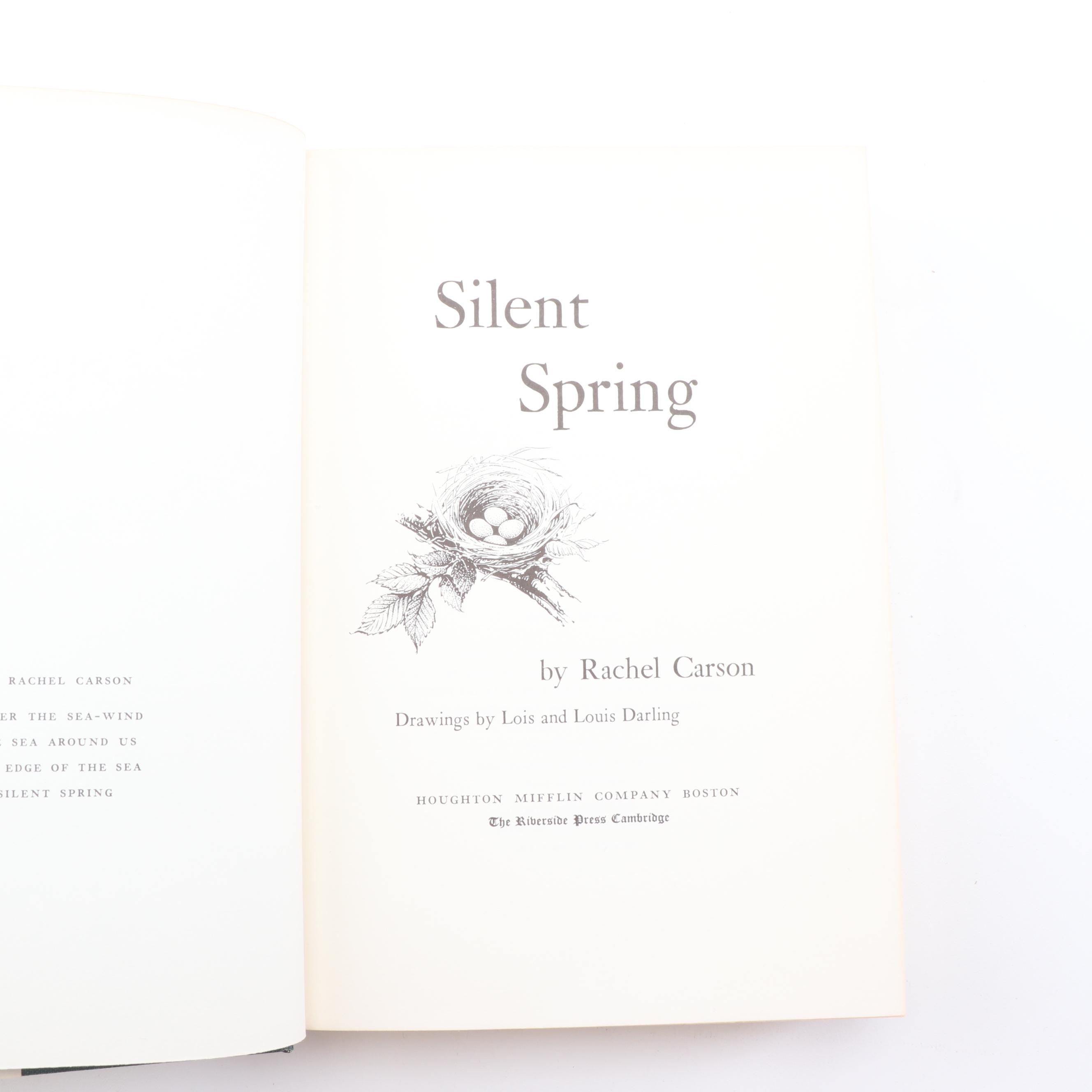 Rachel Carson Books including First Printing "The Edge of the Sea"