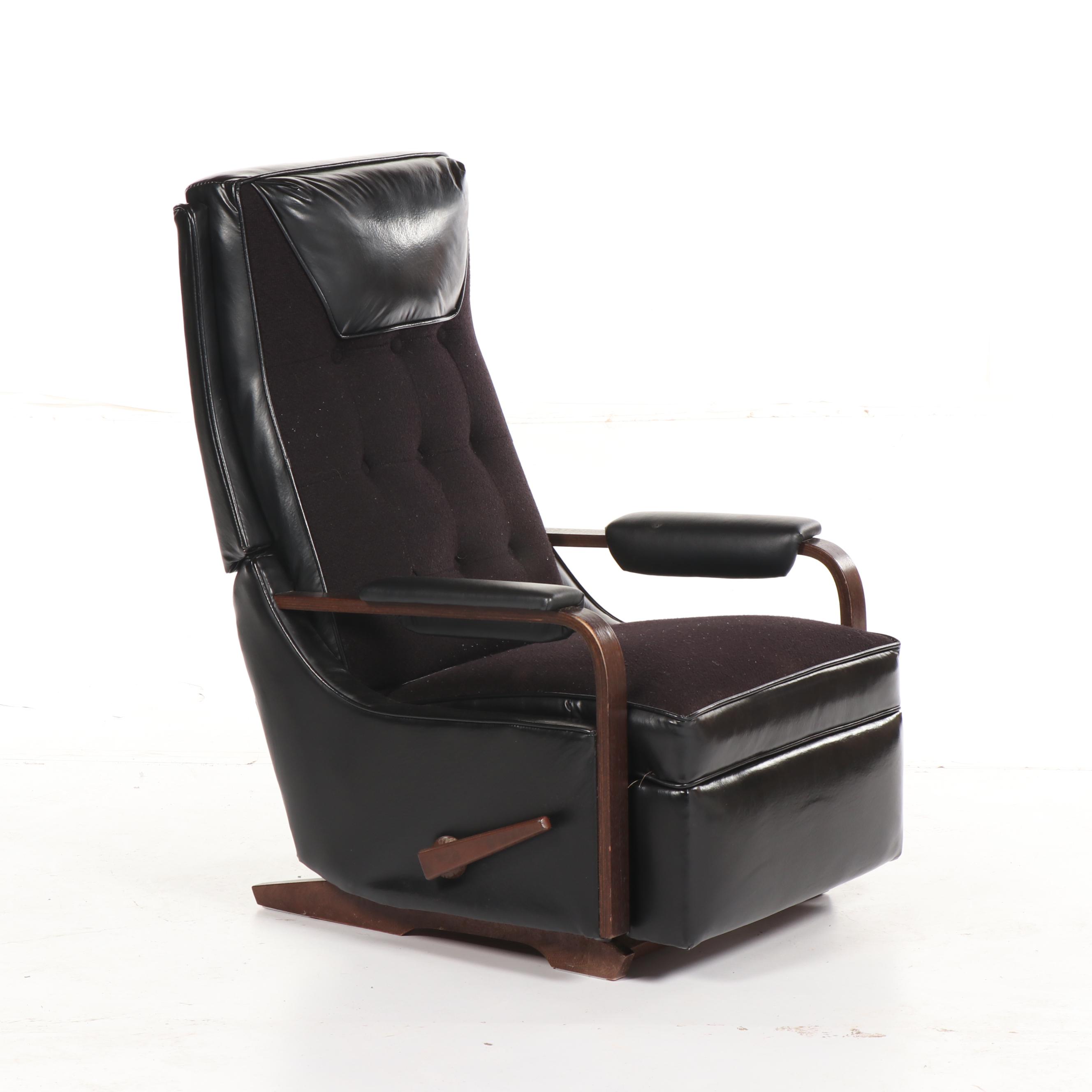 Mid Century Modern La-Z-Boy Rocker Recliner, 20th Century