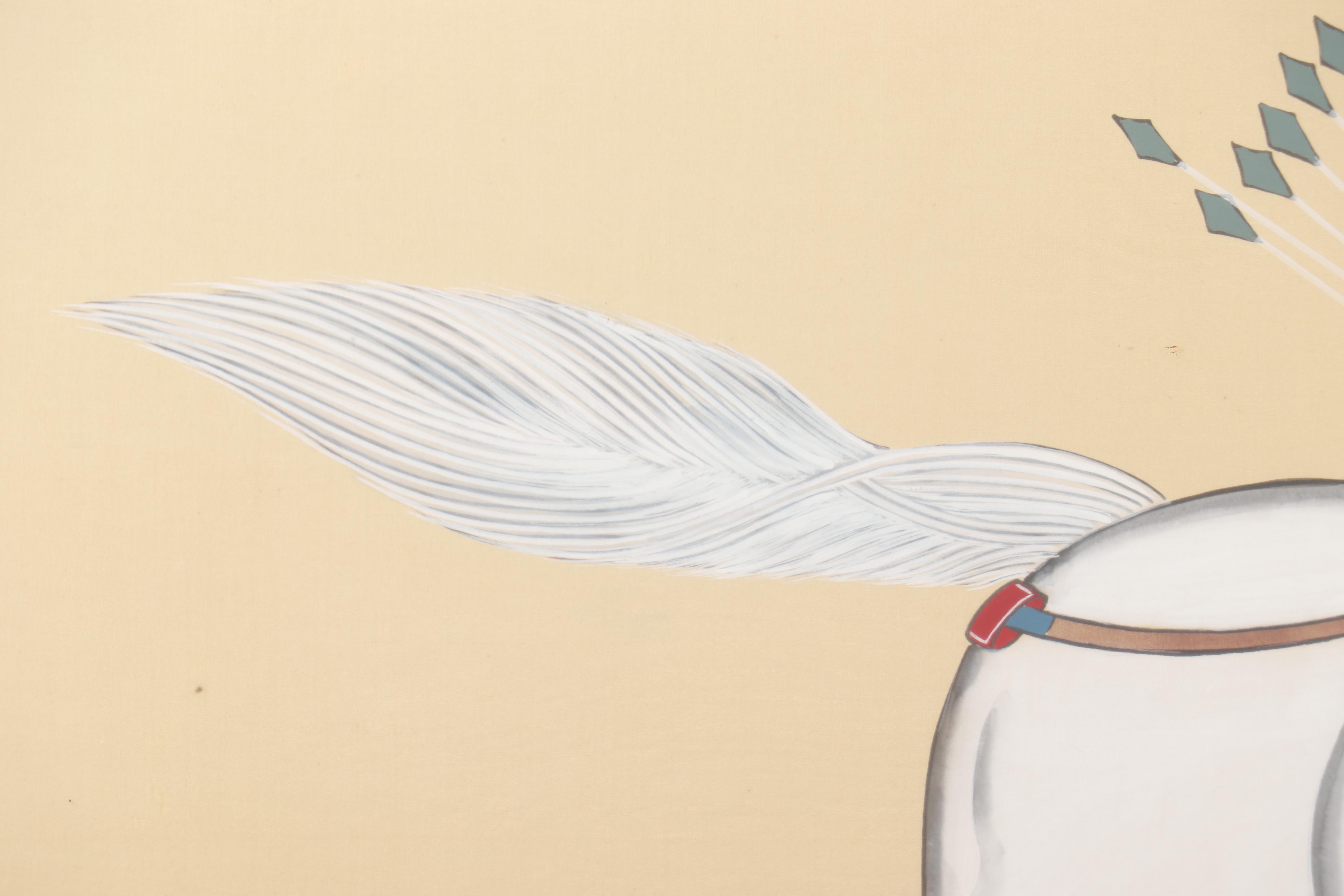 Silk Painting after Lang Shining "Mangchan Lays Low the Enemy Ranks"