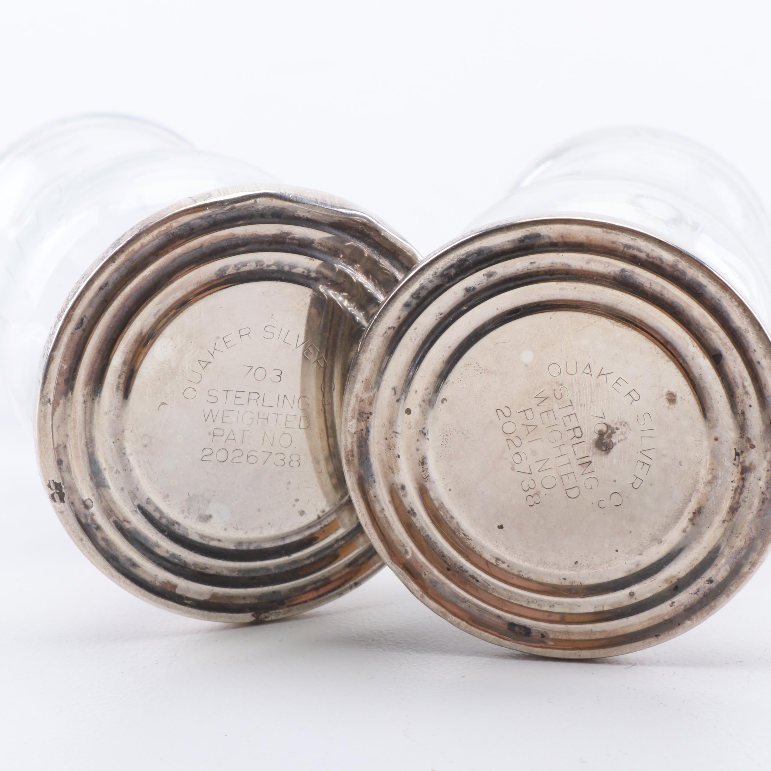 Concord Silversmiths Sterling Handled Carving Set with Other Silver Tableware