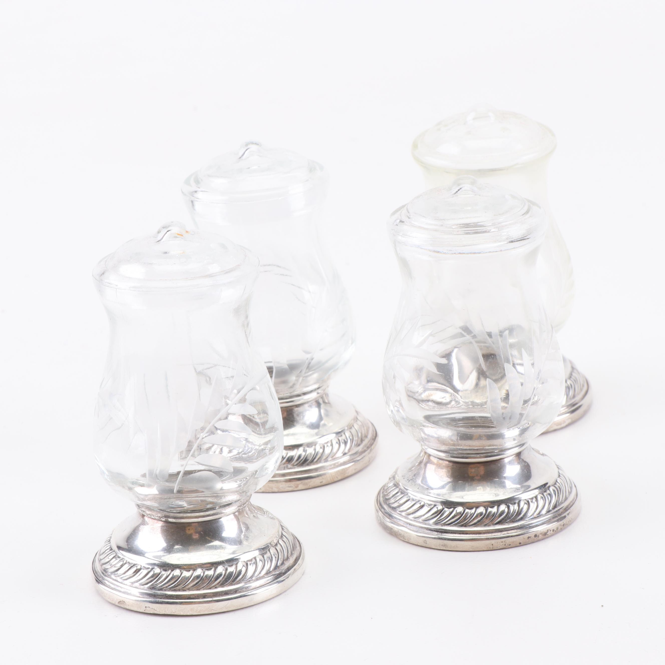 Concord Silversmiths Sterling Handled Carving Set with Other Silver Tableware