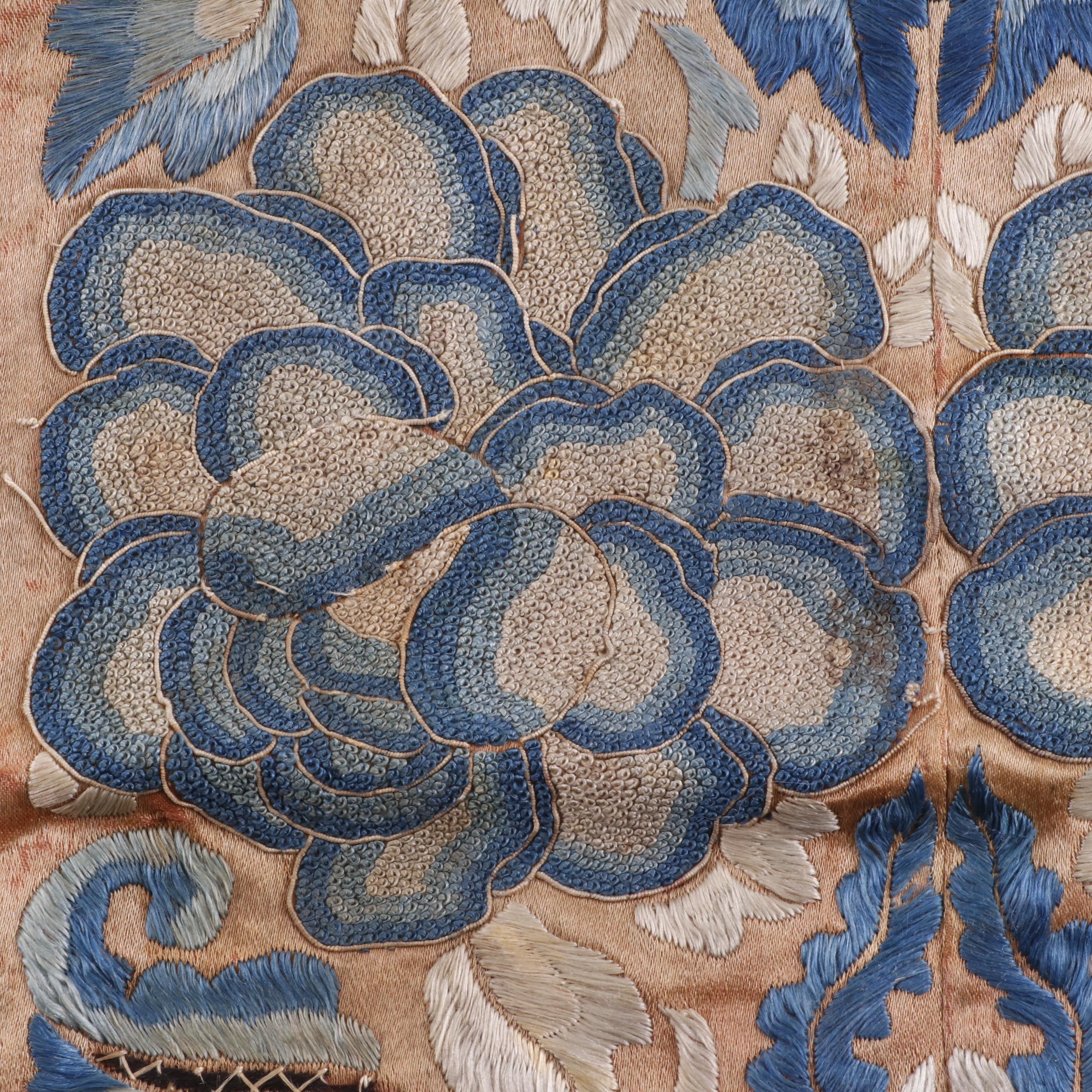 Late Qing Dynasty Silk Embroidered Textile